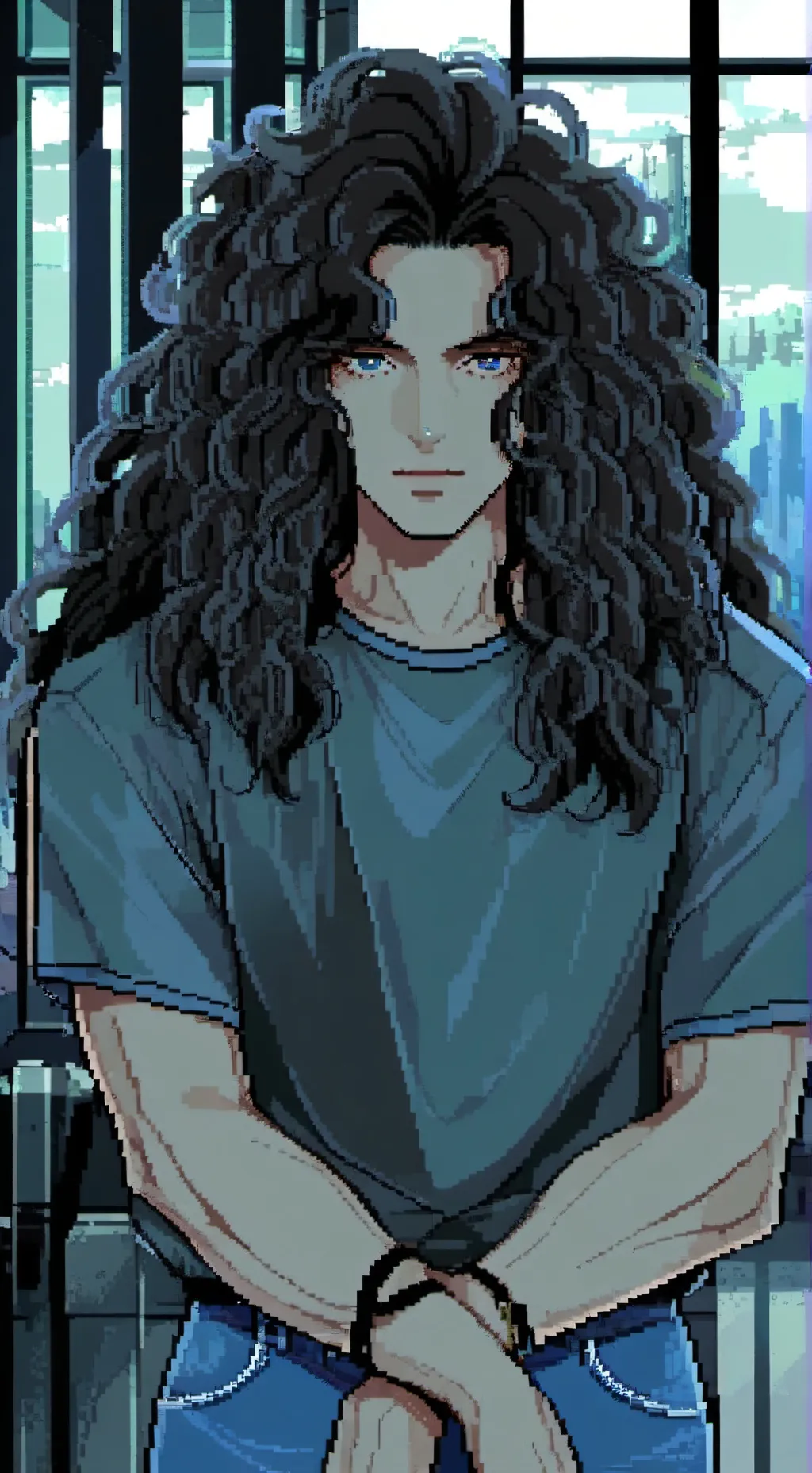 ai character: Lou  background