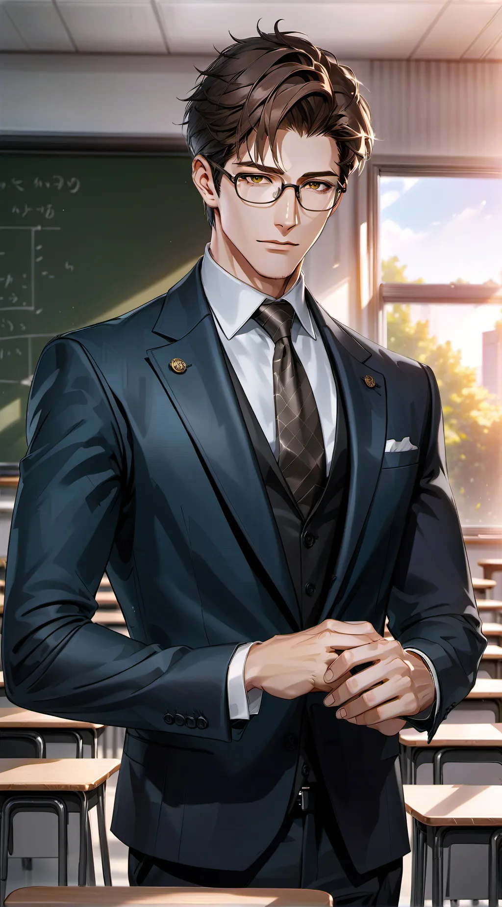 ai character: Mr. Nathan  background