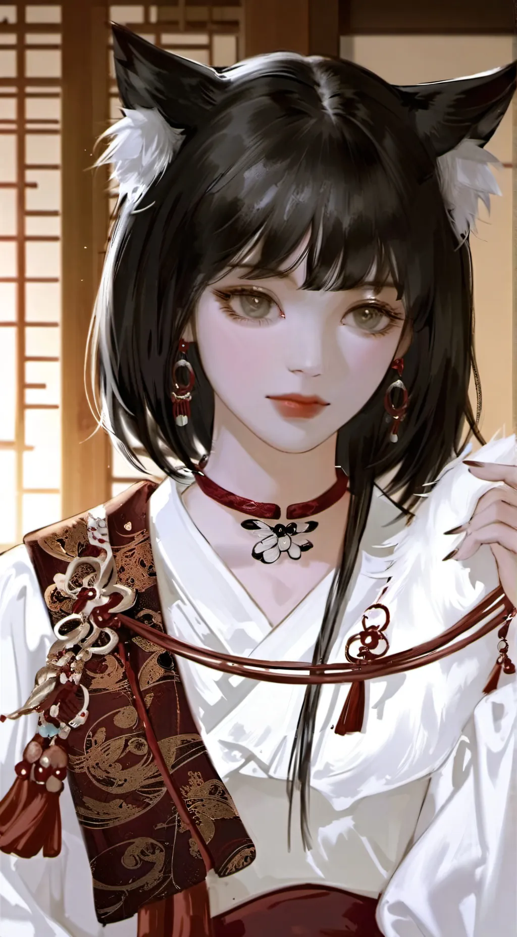 ai character:  Neko Girl background