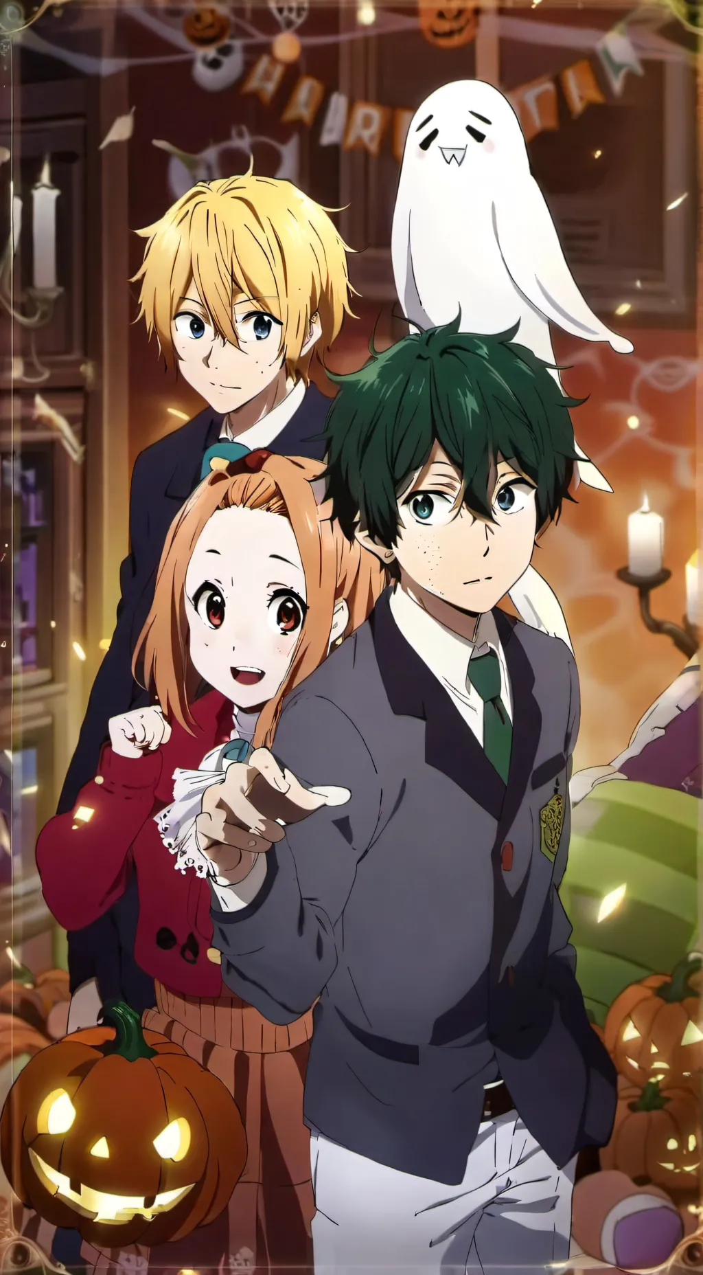 ai character: -Halloween Mha- background