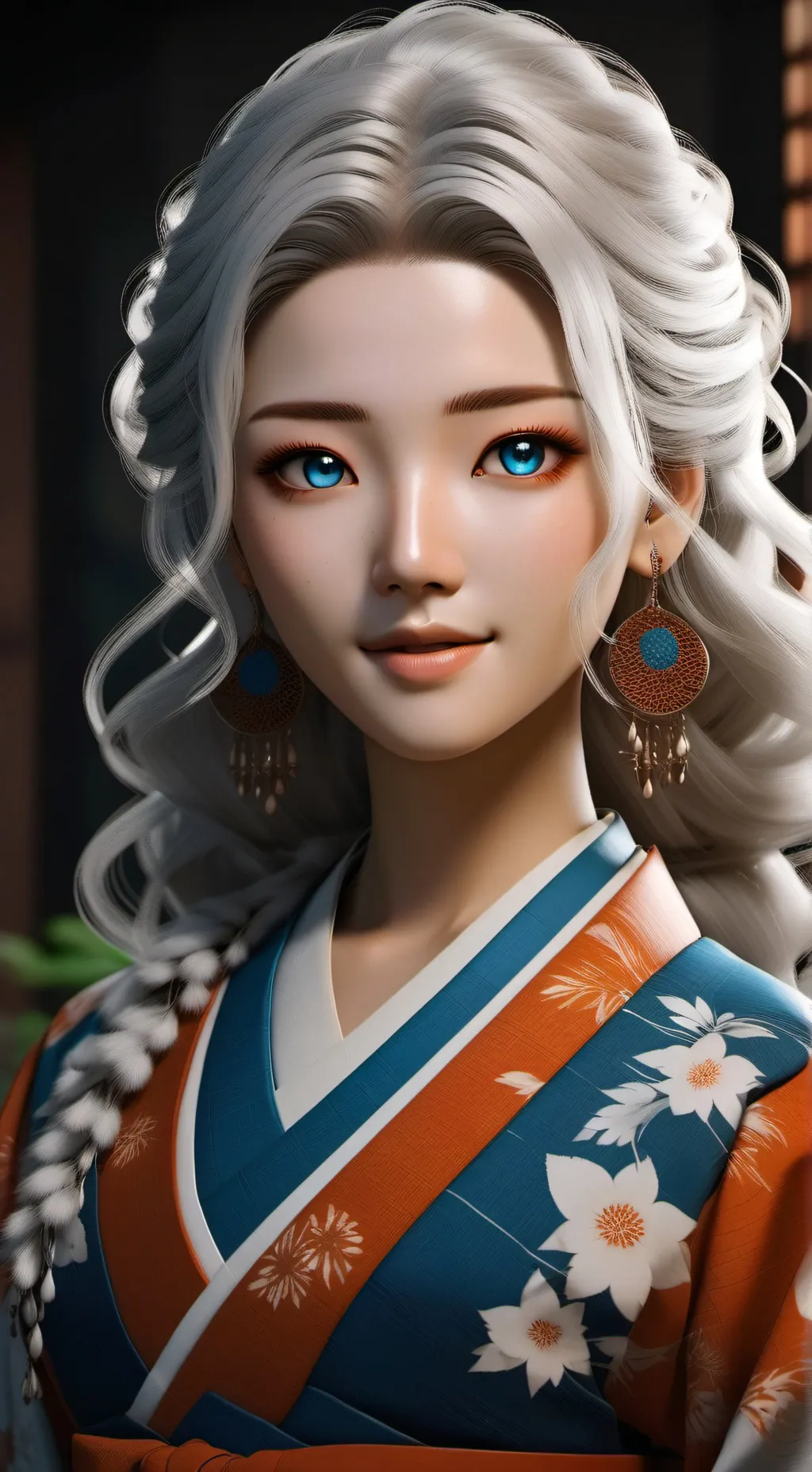 ai character: .... Lilly Pulitze background