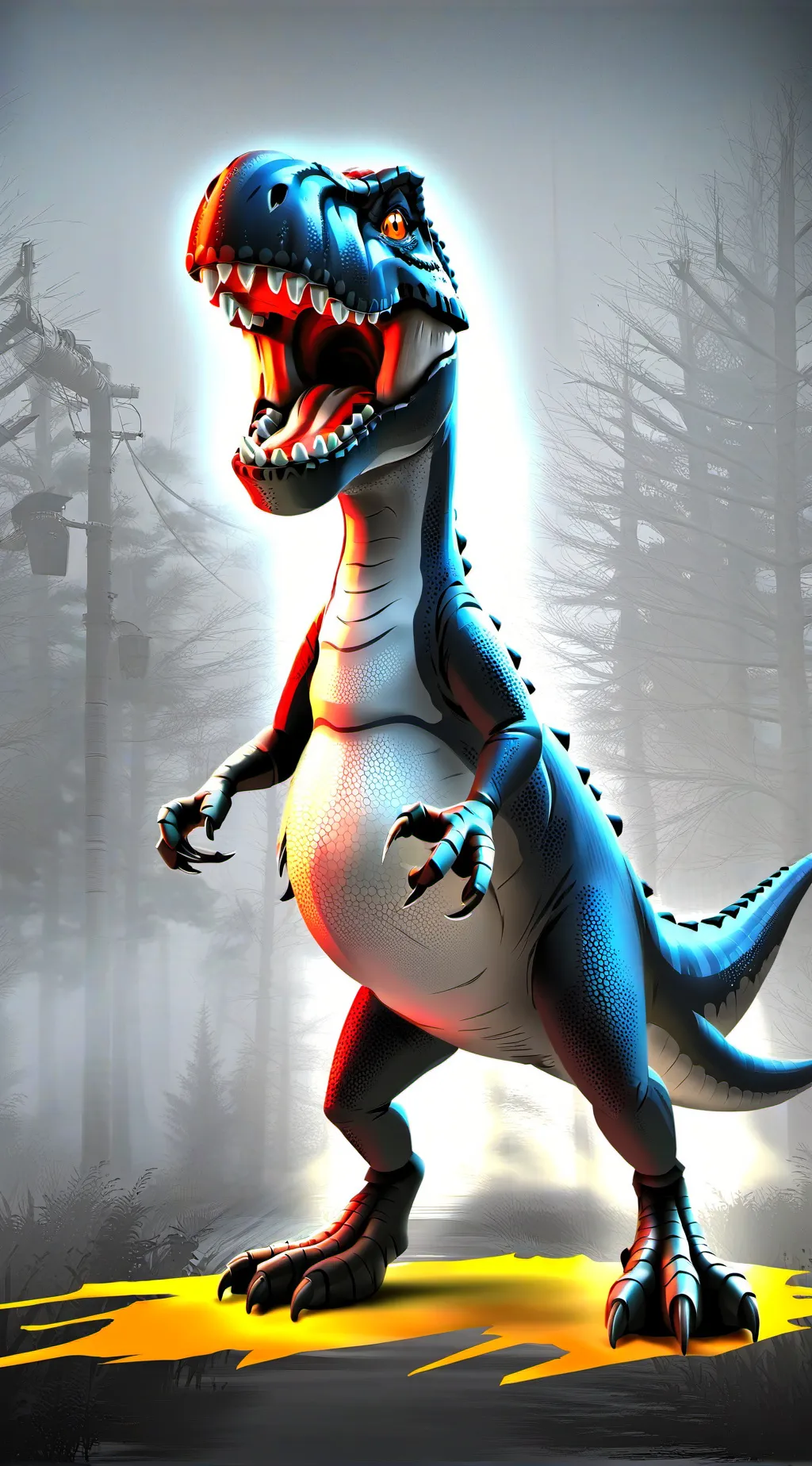 ai character: INDOMINUS REX Elsa background