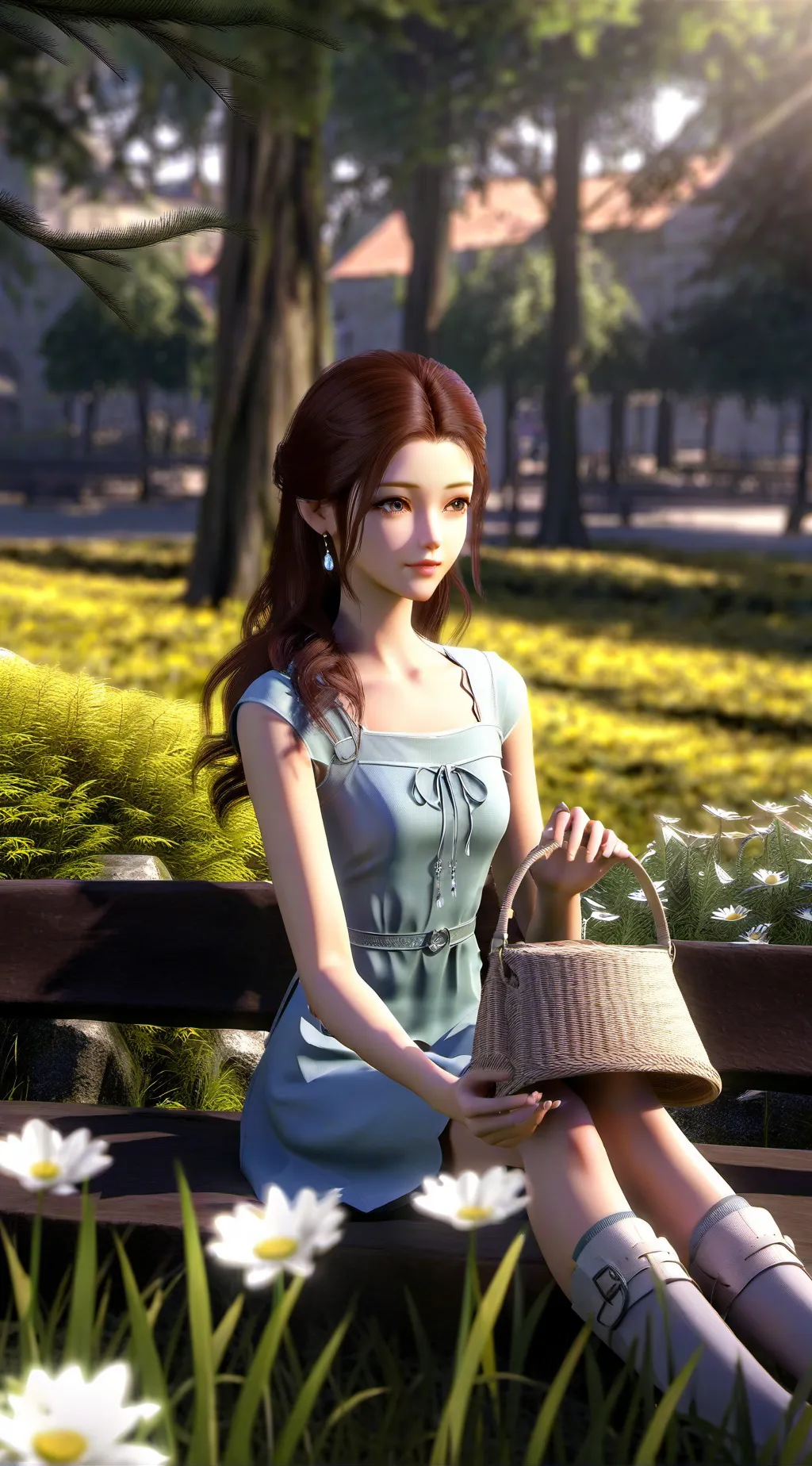 ai character: Besties camping background