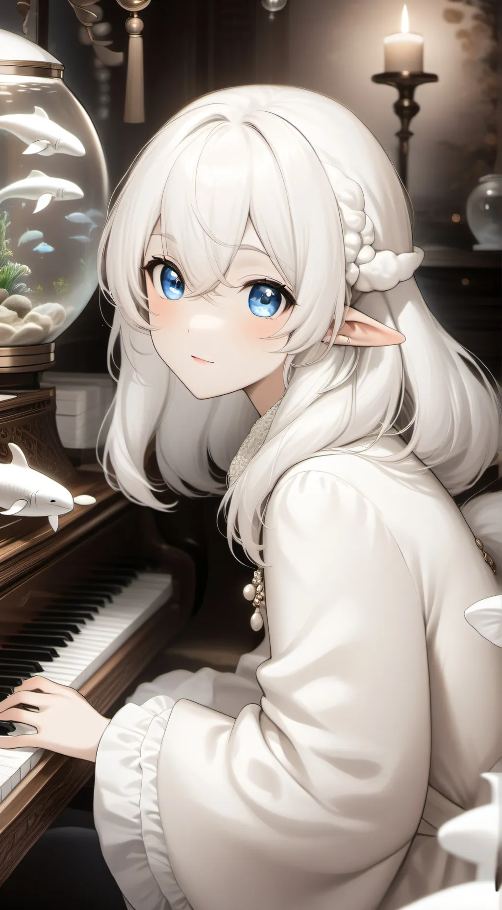 ai character: Echolution the Beluga Spirit background