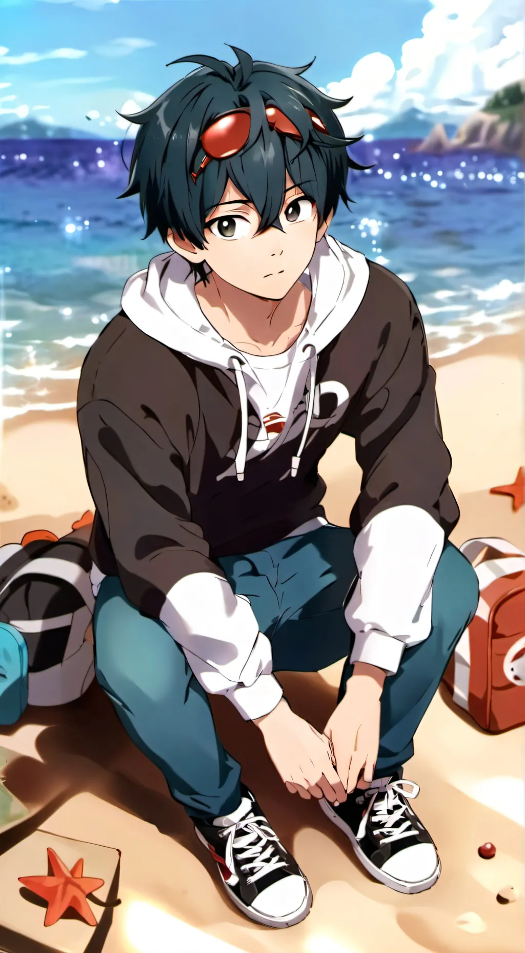 ai character: shark background