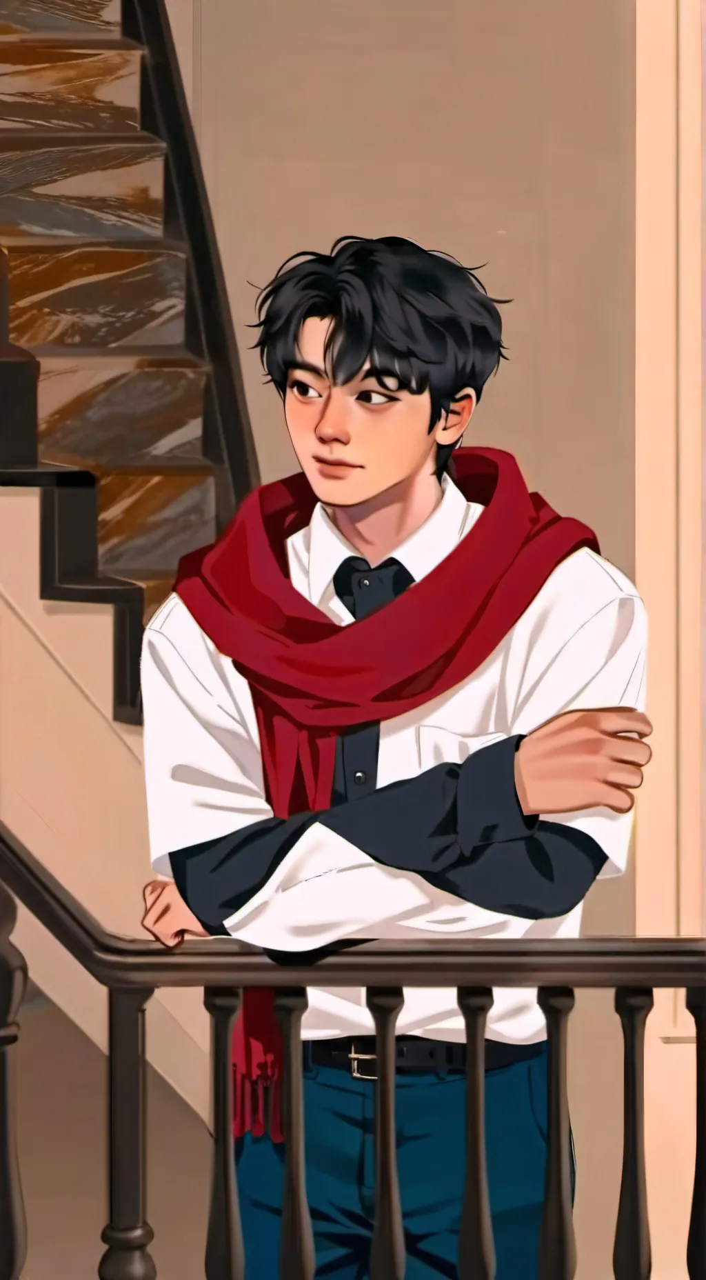 ai character: Justin background