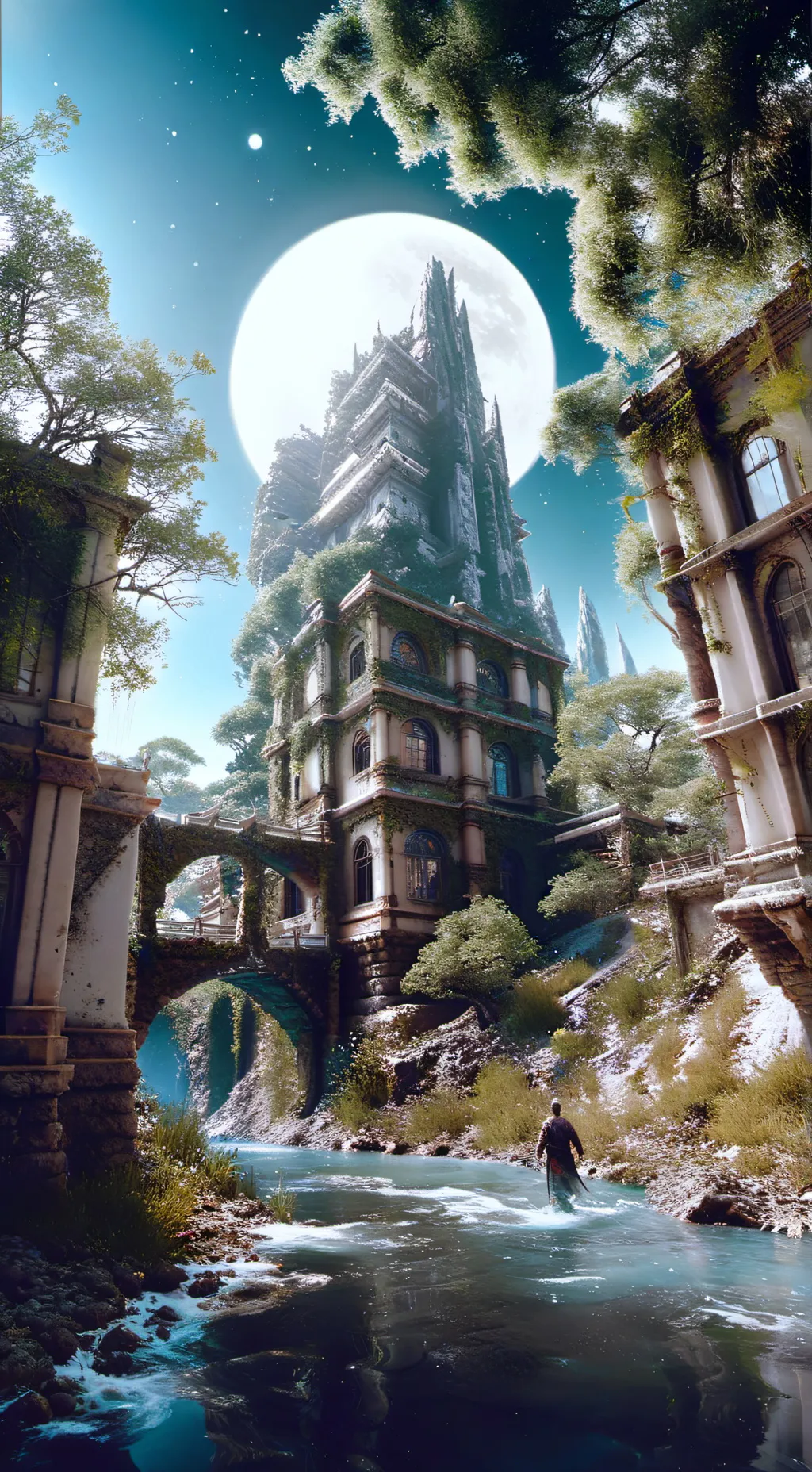 ai character: Welcome Home background