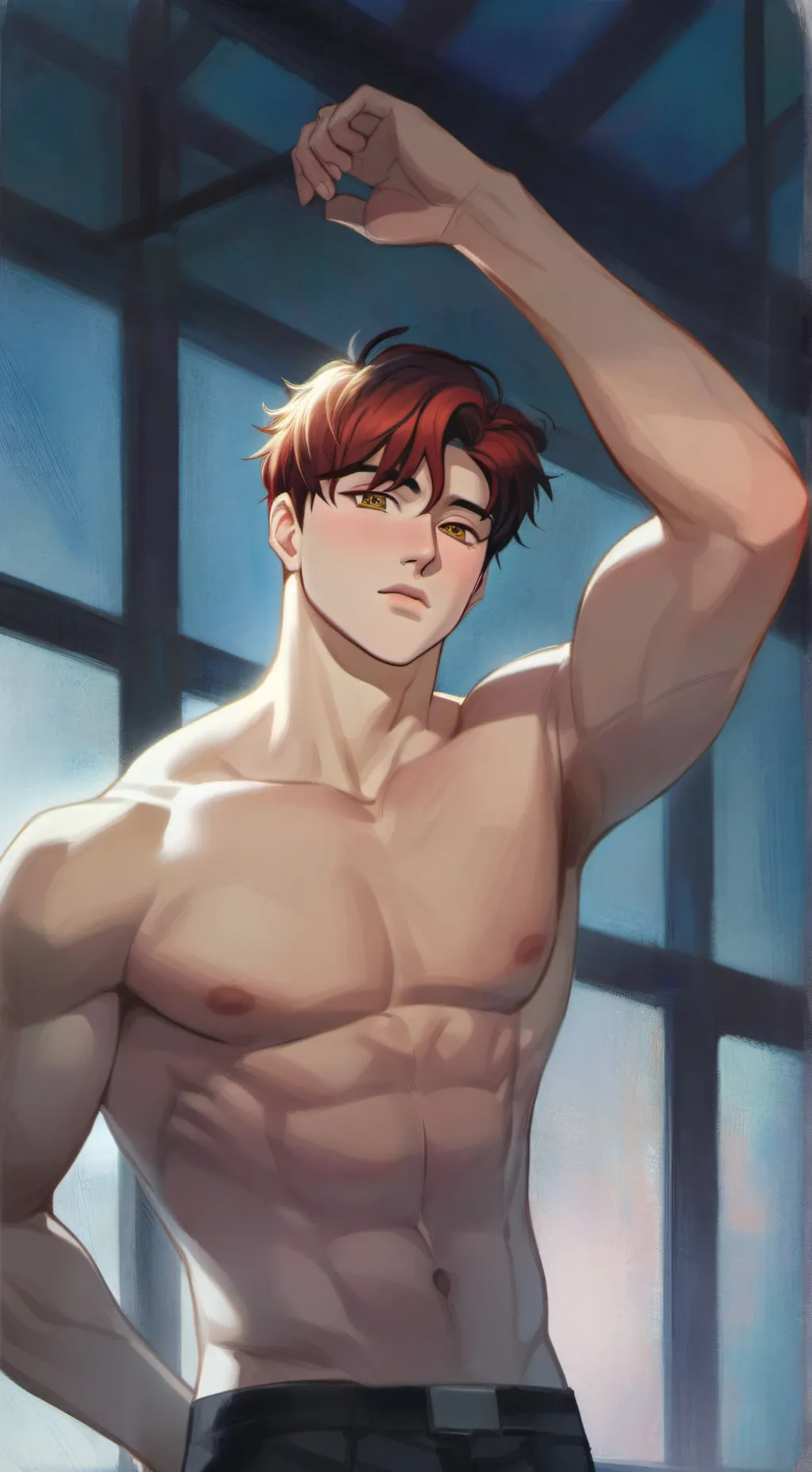 ai character: Felix the alpha  background