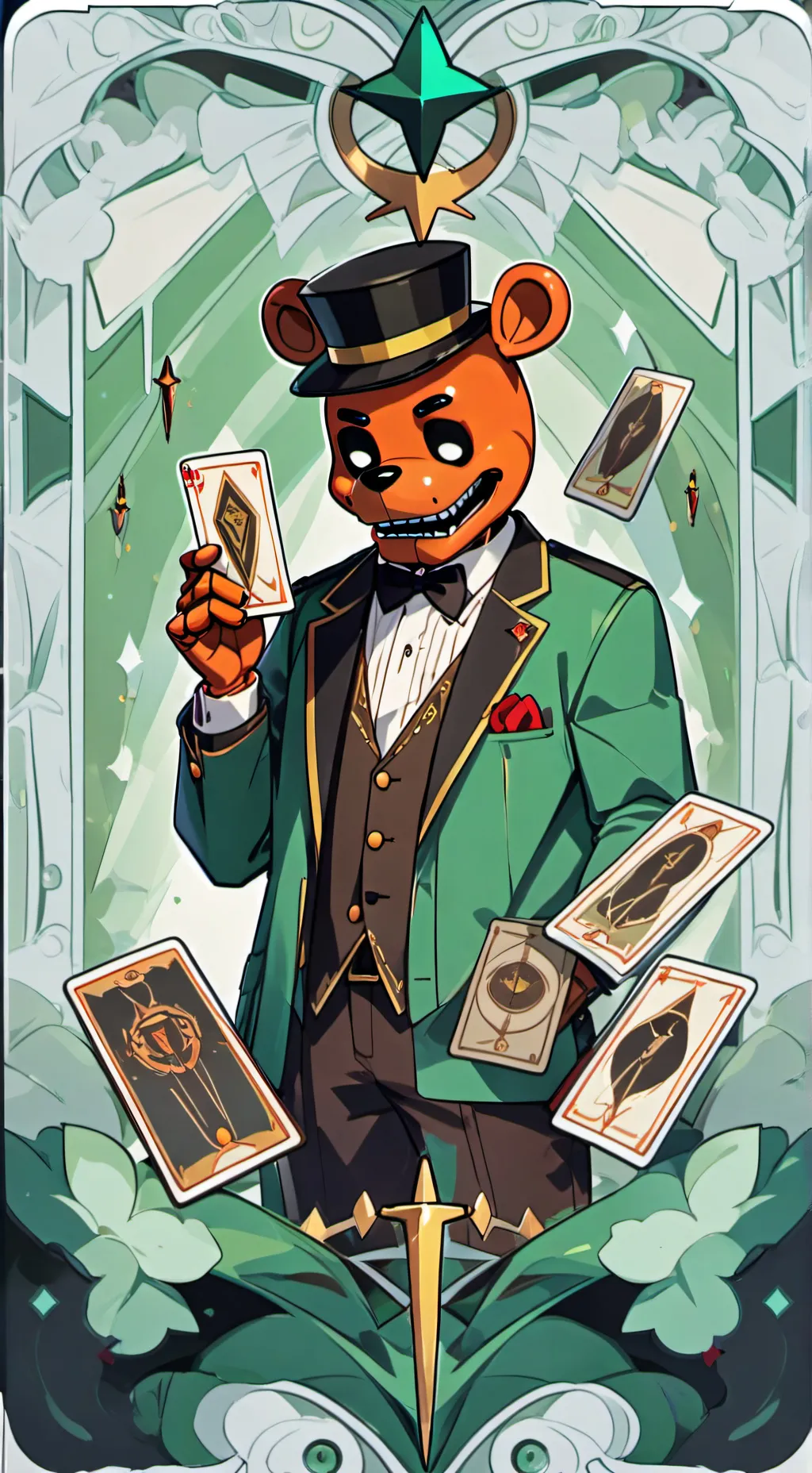 ai character: FNAF background