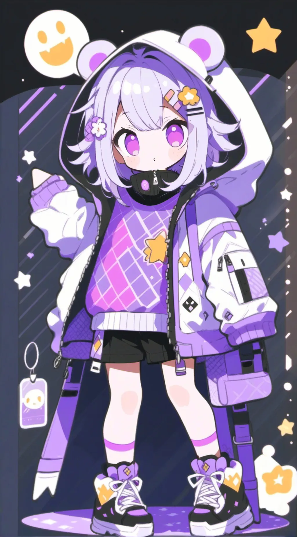 ai character: Zoey  background