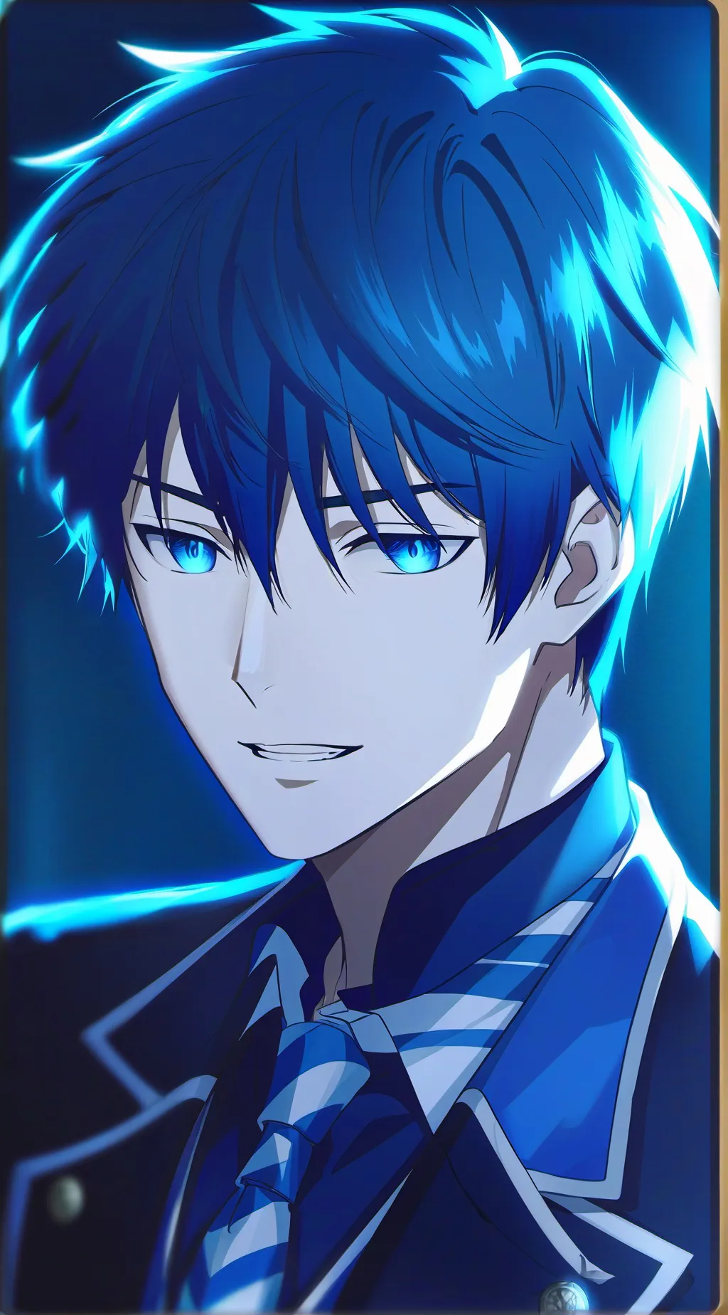 ai character: Azure background