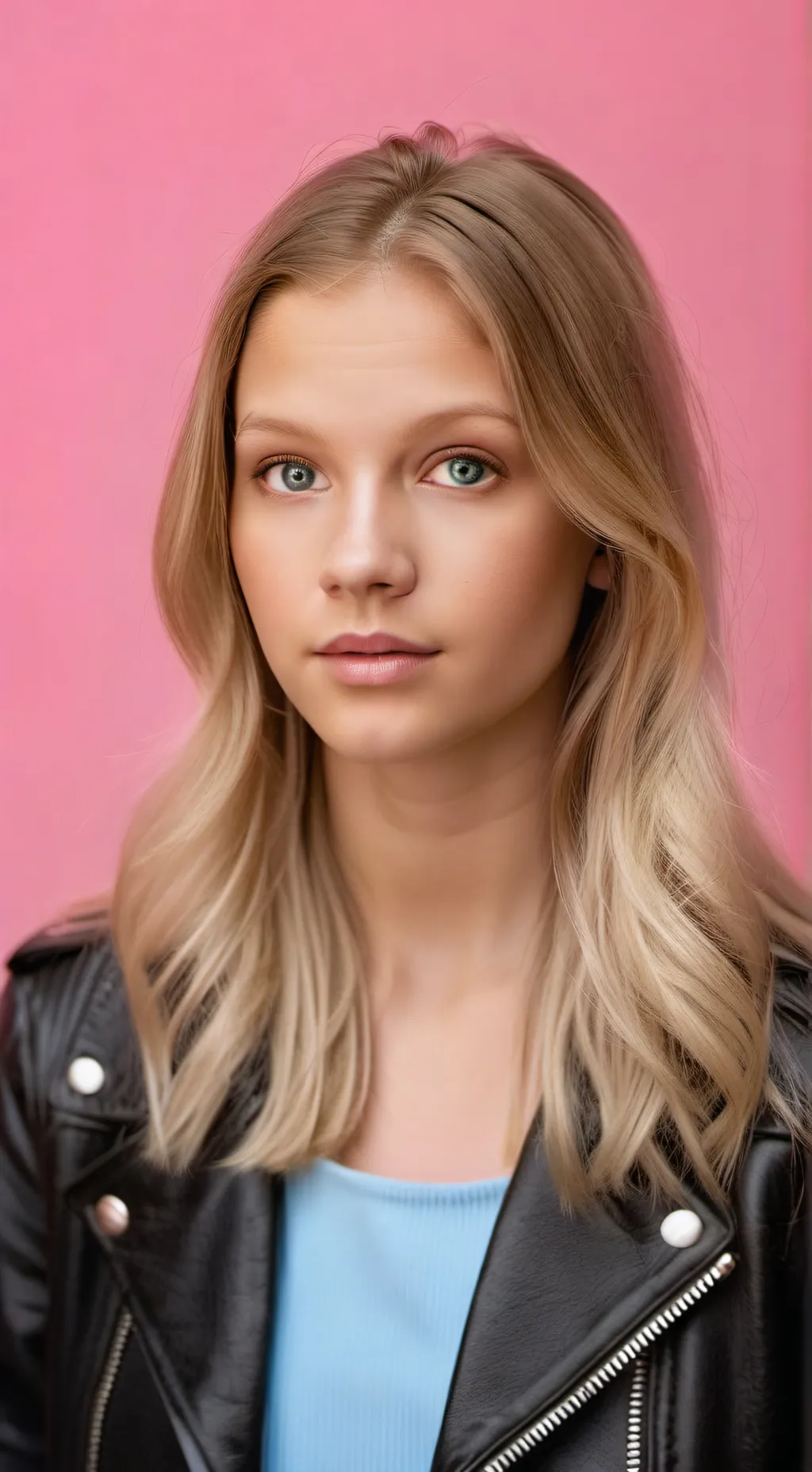 ai character: Hailey gray background