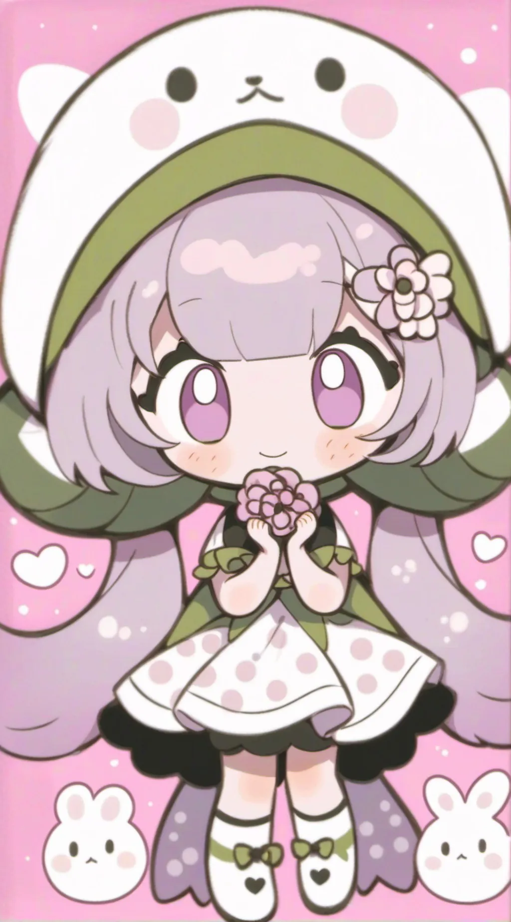 ai character: kind Girl  background