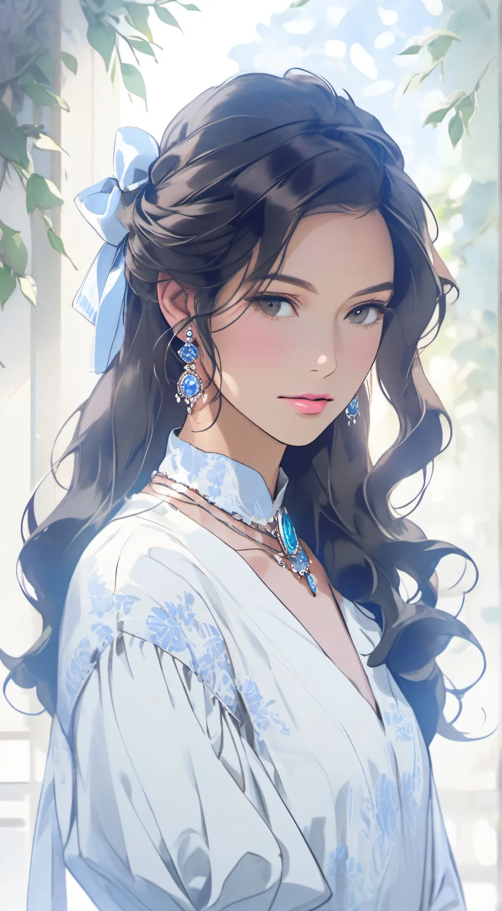 ai character: World with numbers background