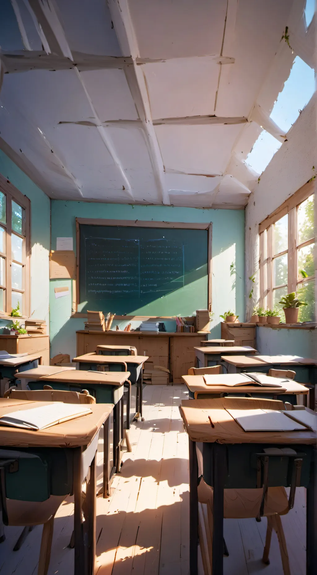 ai character: Mha zombies background