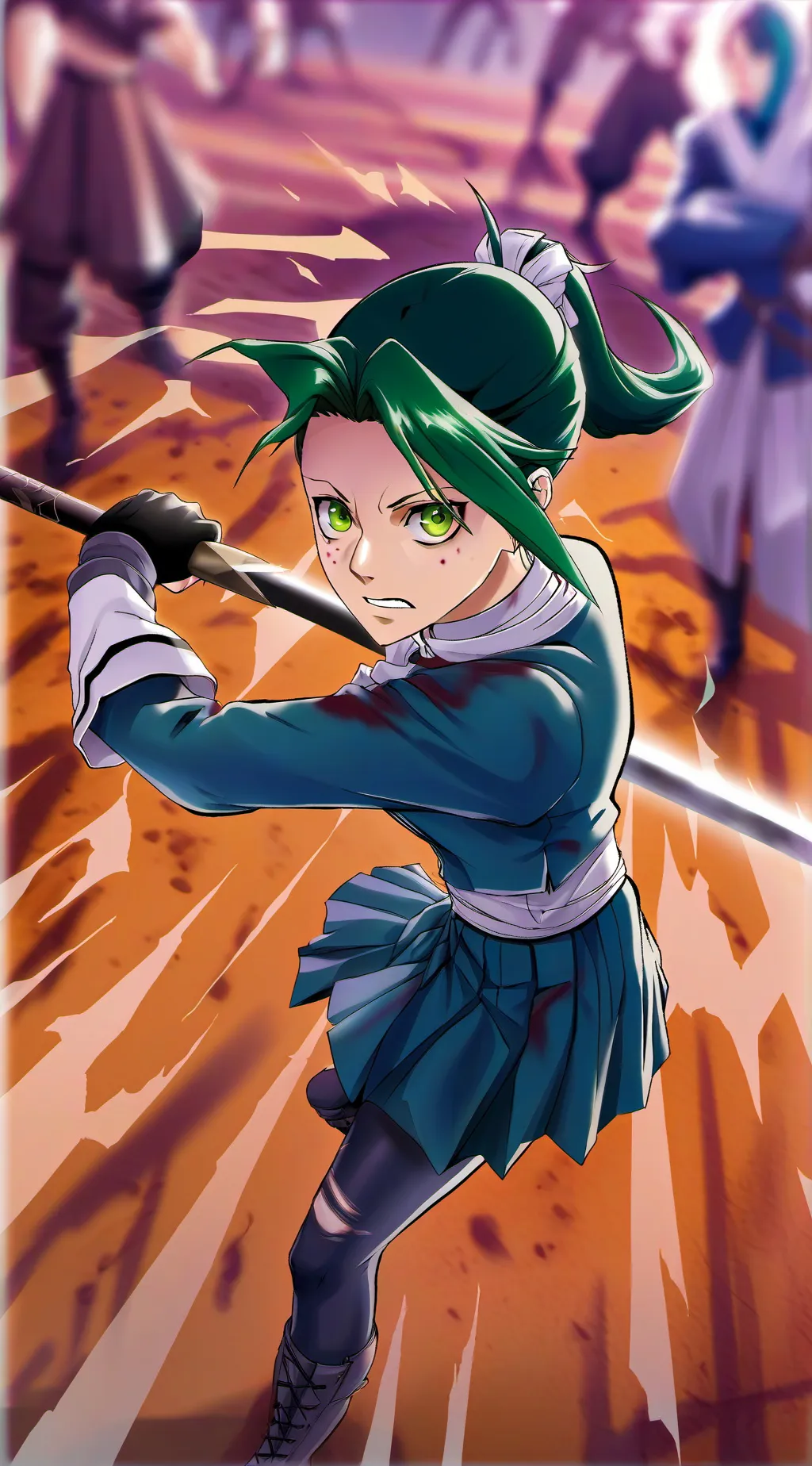 ai character: mall background