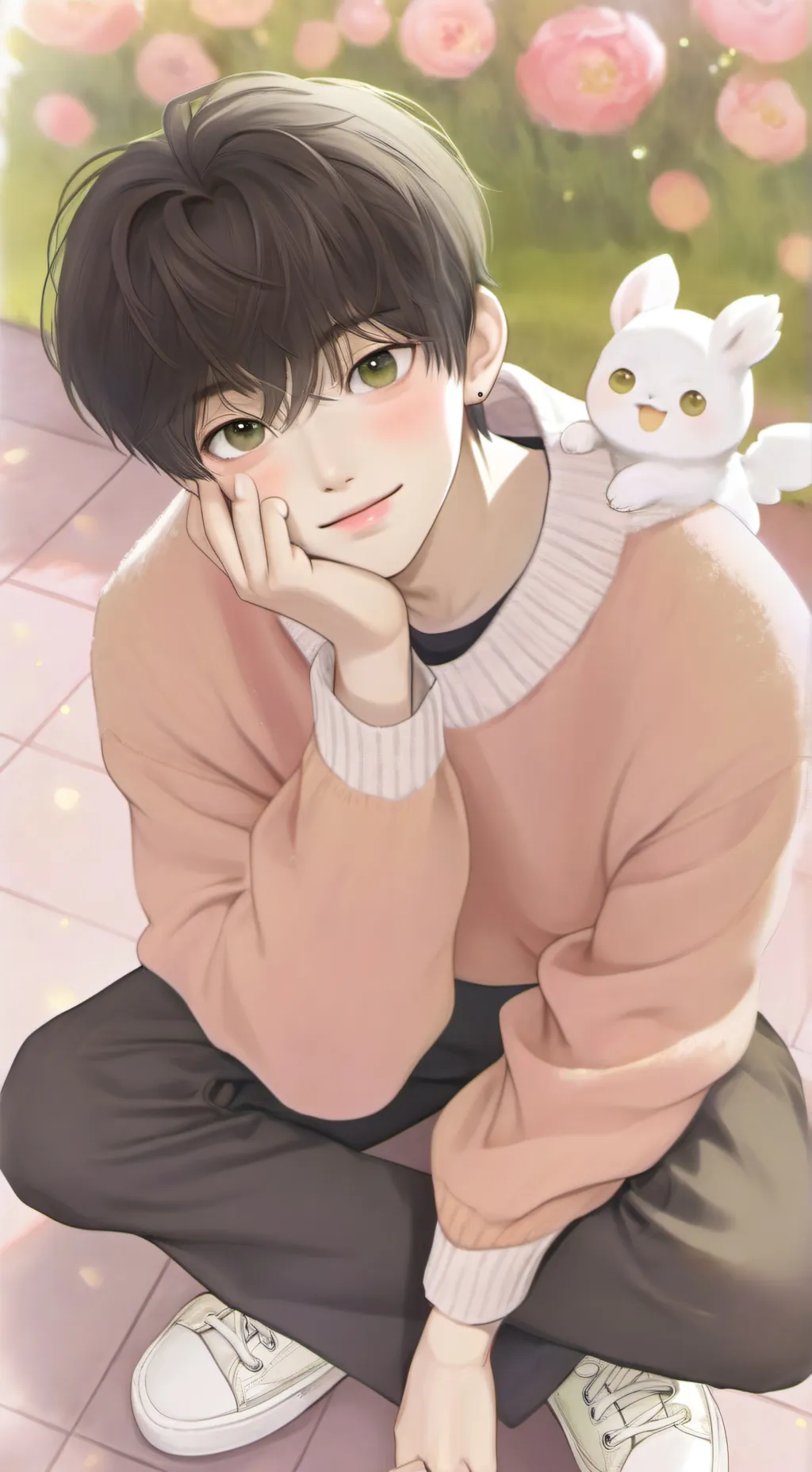 ai character: ✩•Haru•✩ background