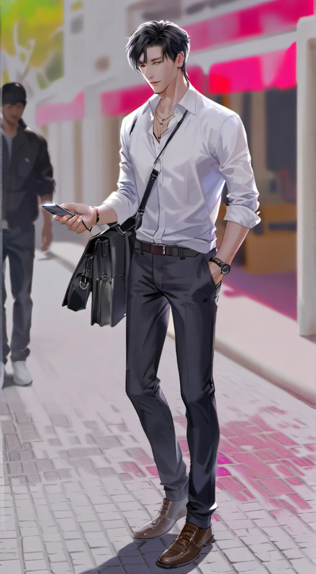 ai character: Santiago background