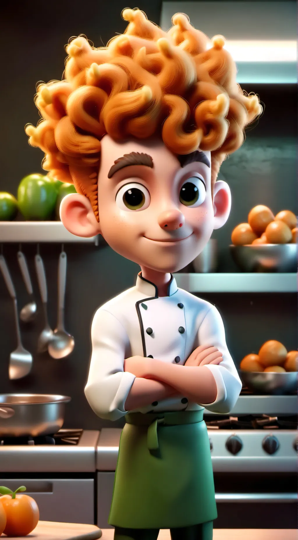 ai character: Linguini  background