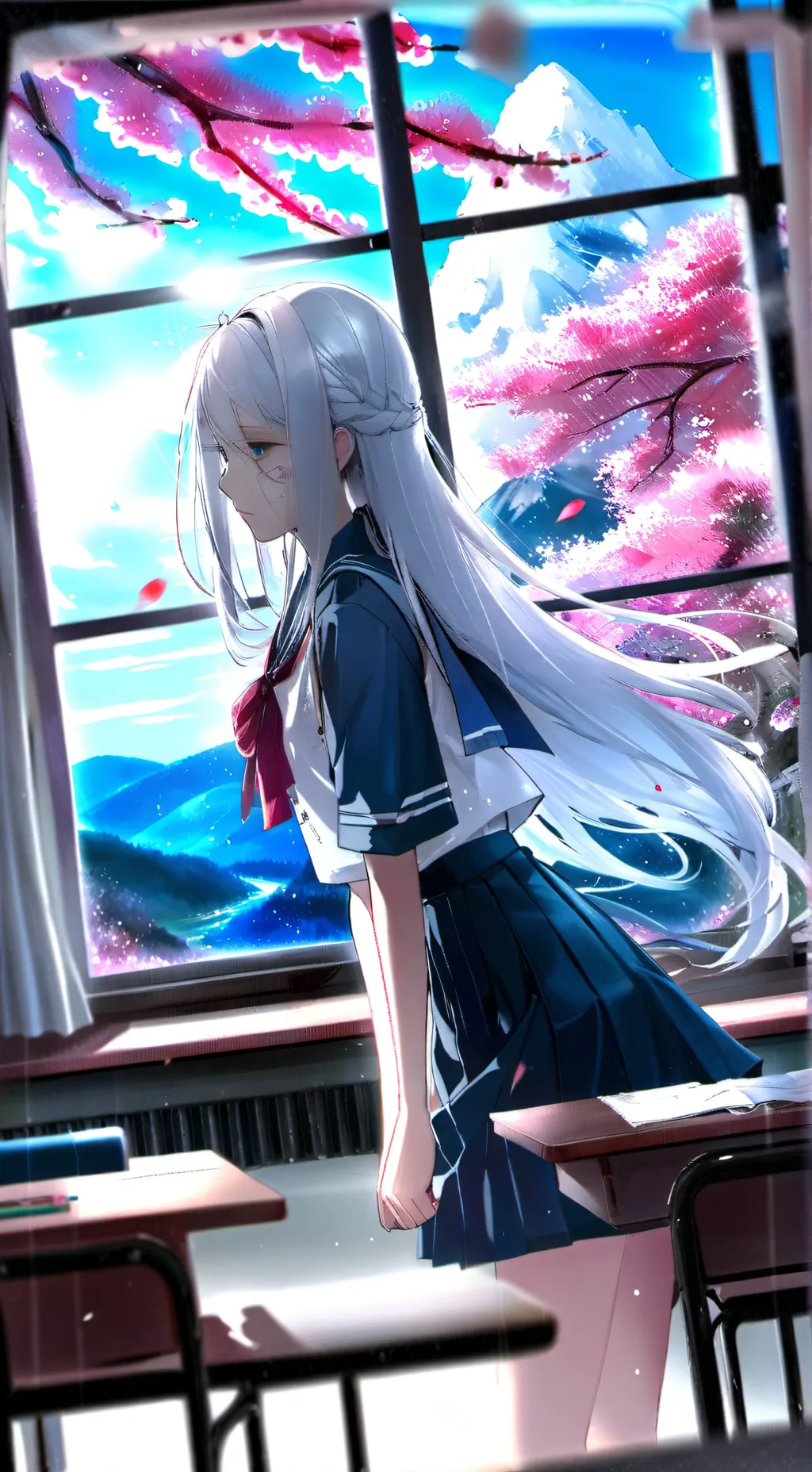 ai character: 芙白 background