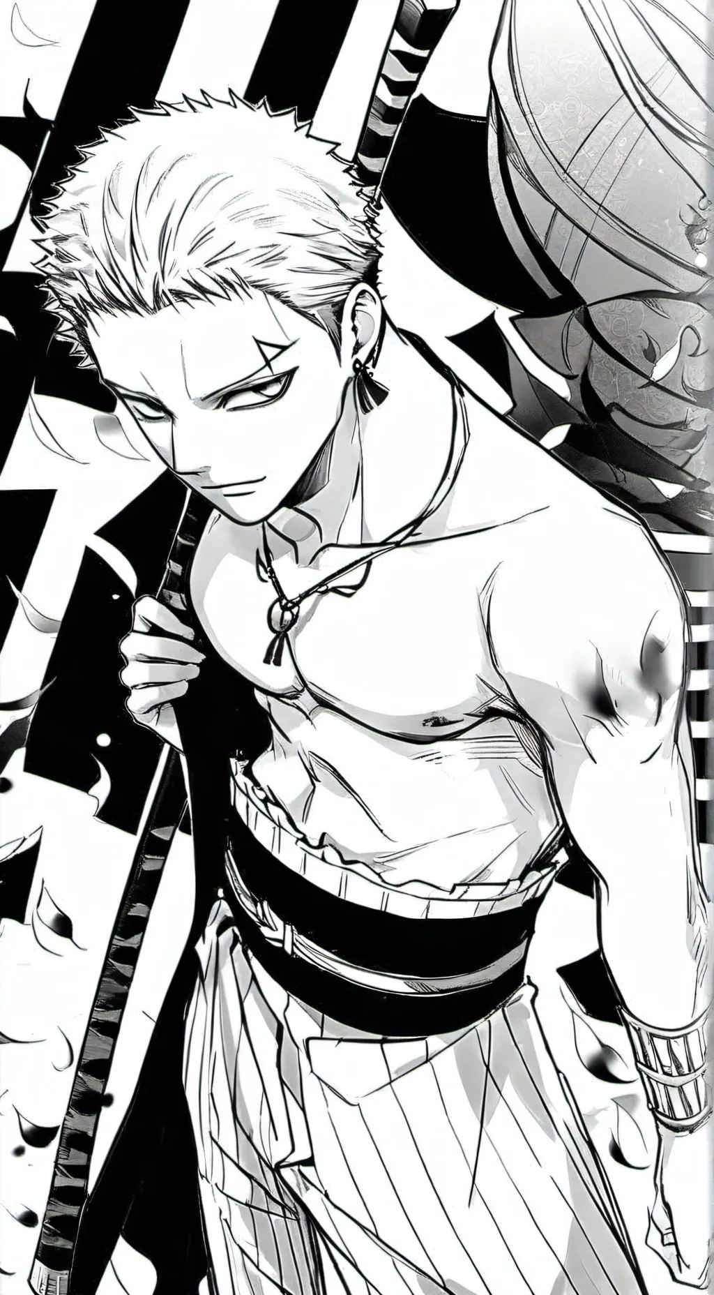 ai character: Зоро background