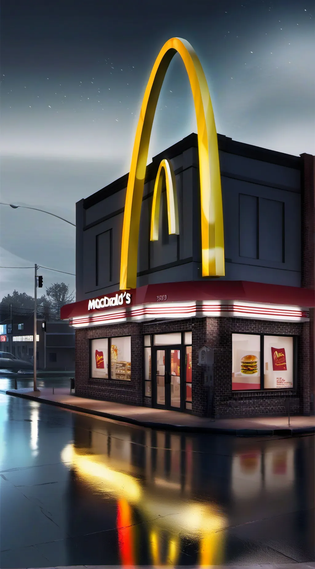 ai character: Mc'Donalds 3AM background