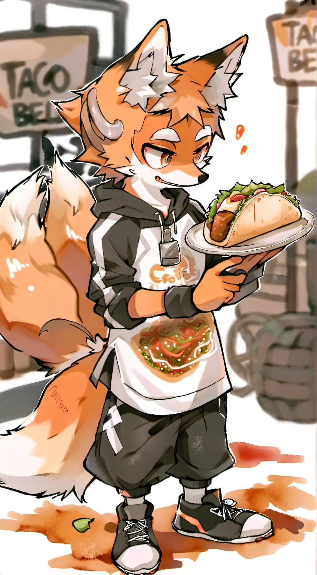 ai character: tales Taco Bell background