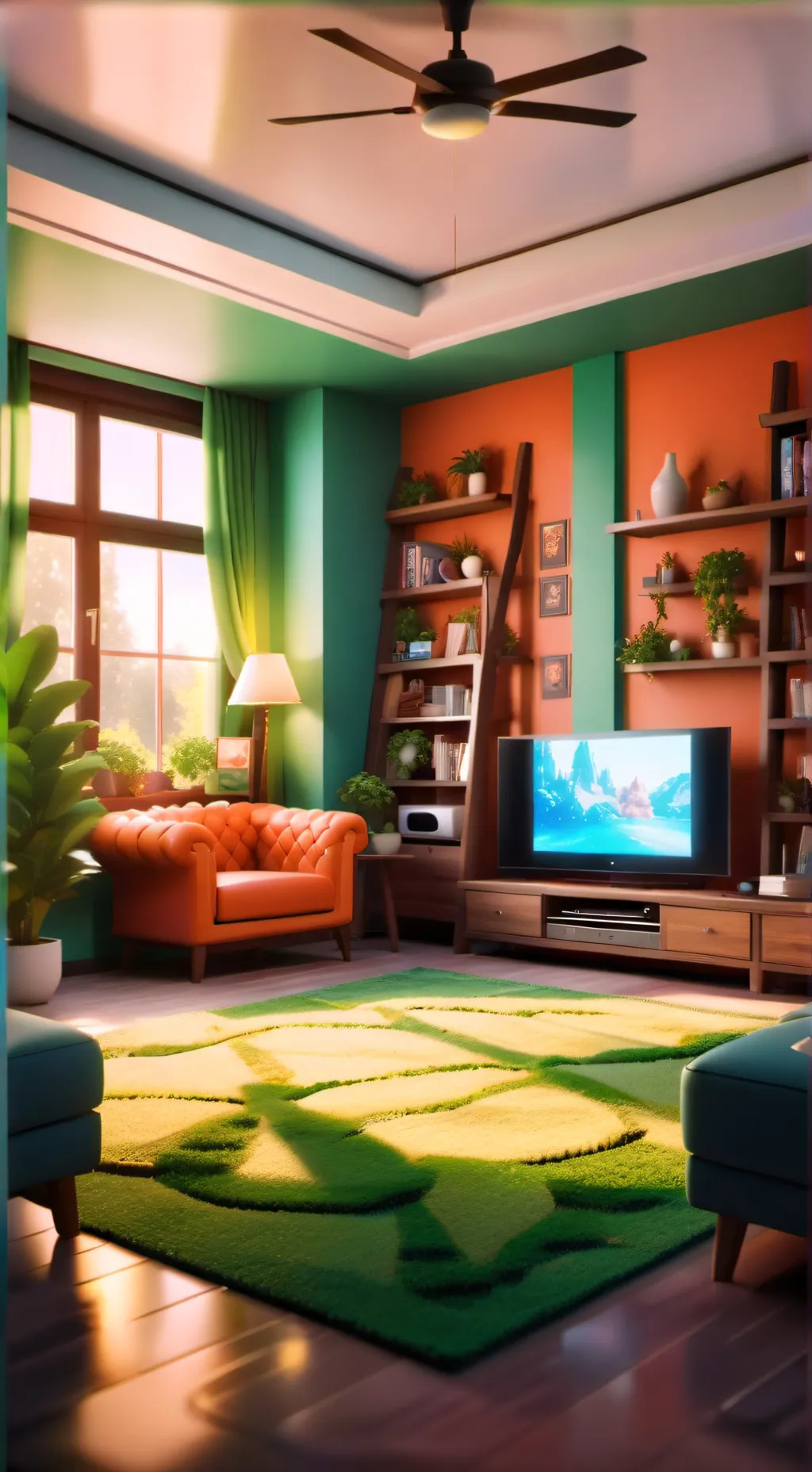 ai character: mya react to 2 background