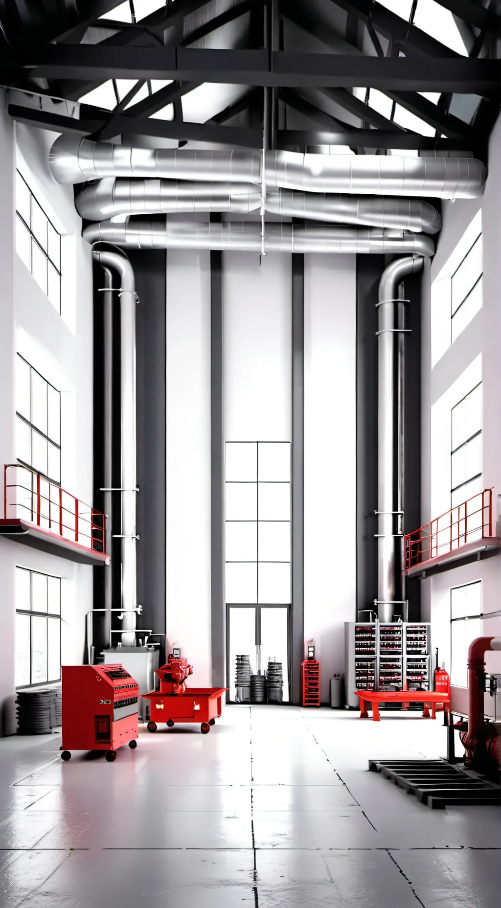 ai character: furry factory background