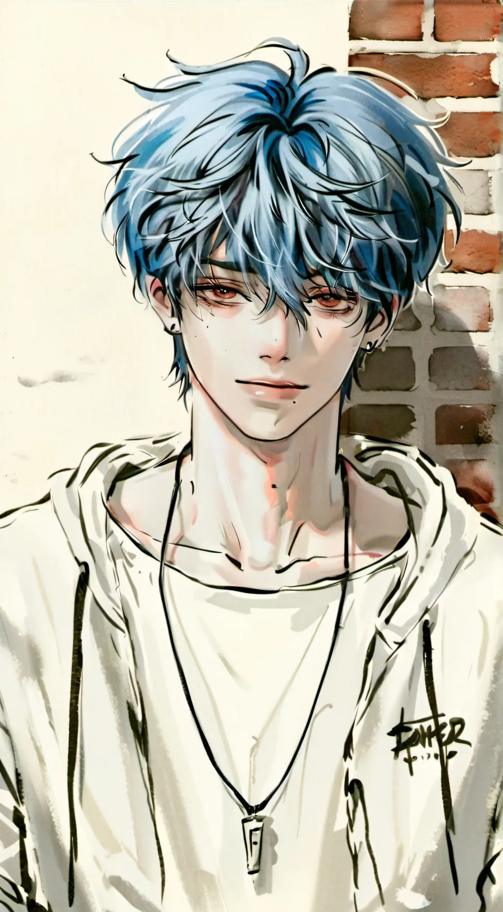 ai character: Leon  background