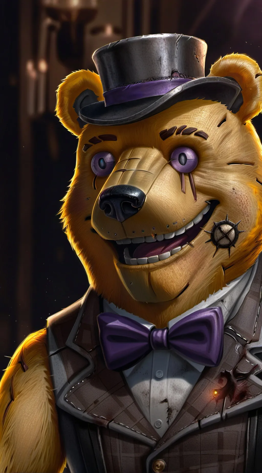 ai character: Fred Bear background