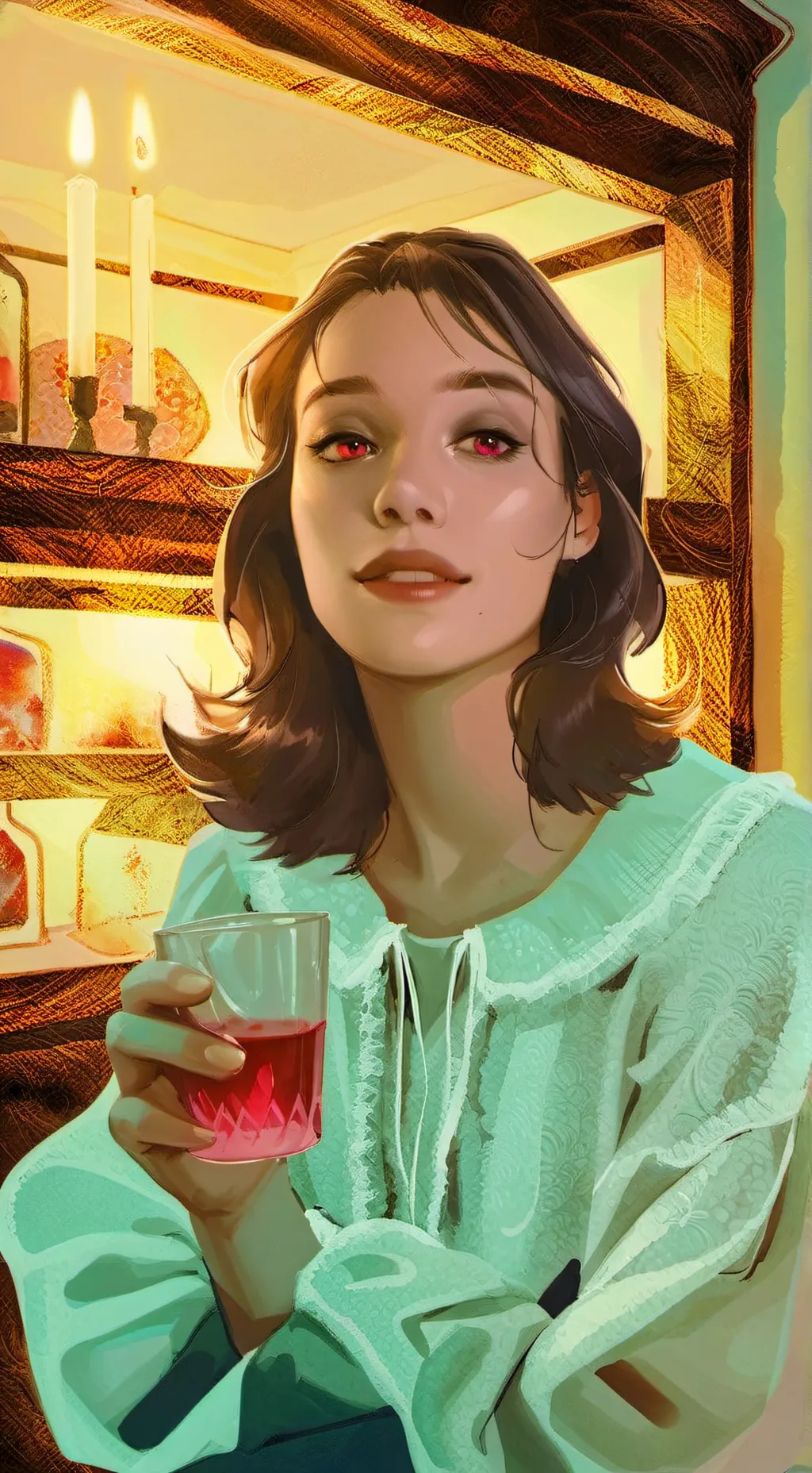 ai character: Me as a vampire background