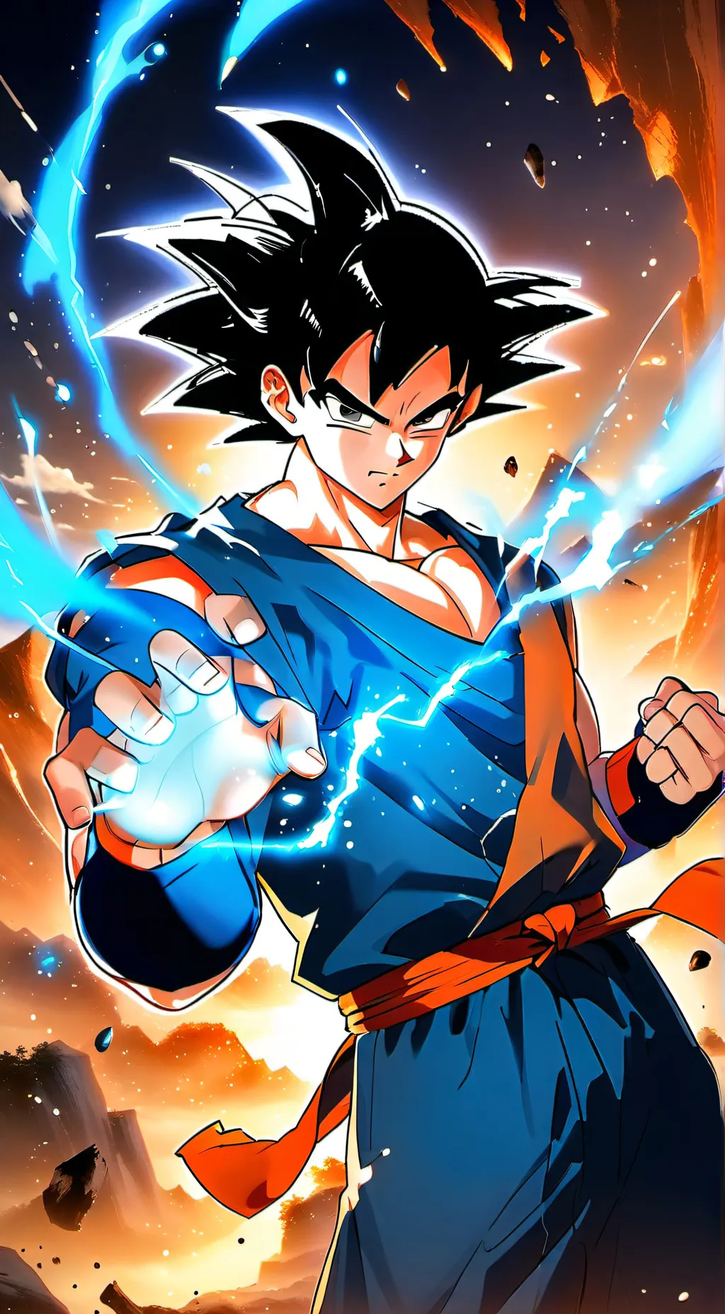 ai character: goku background