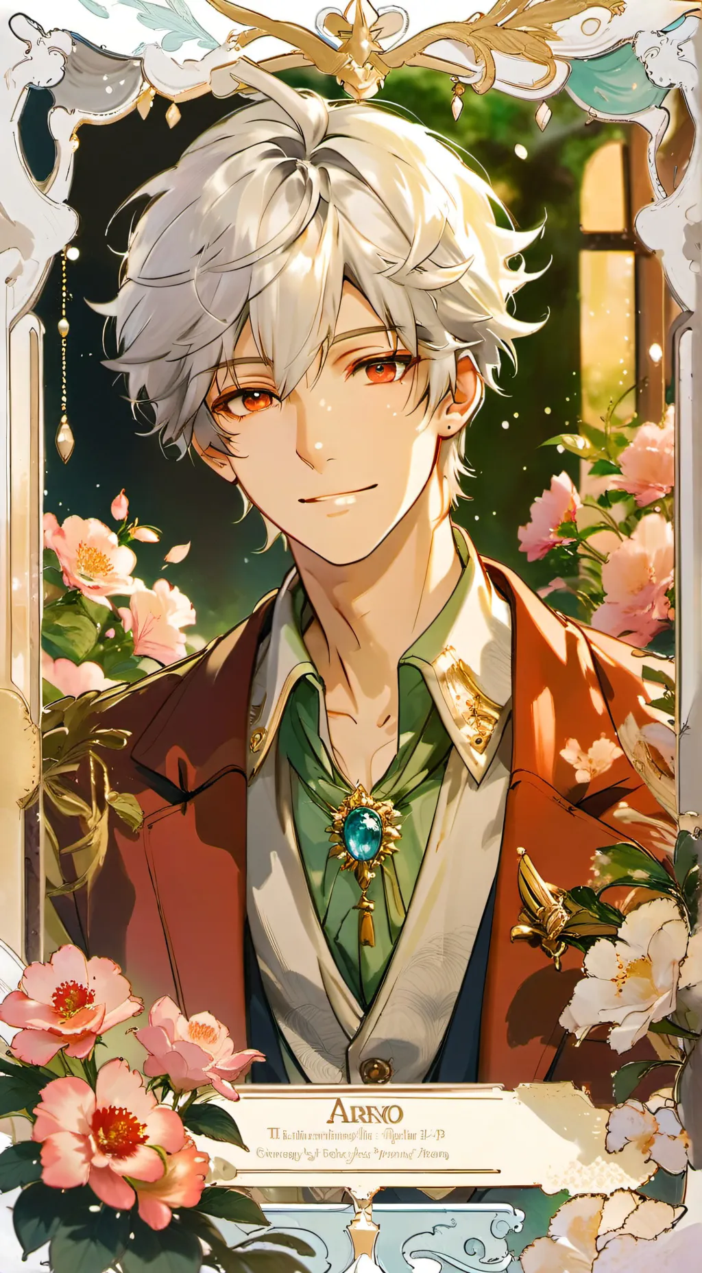 ai character: ❄️Okuhito❤️ background