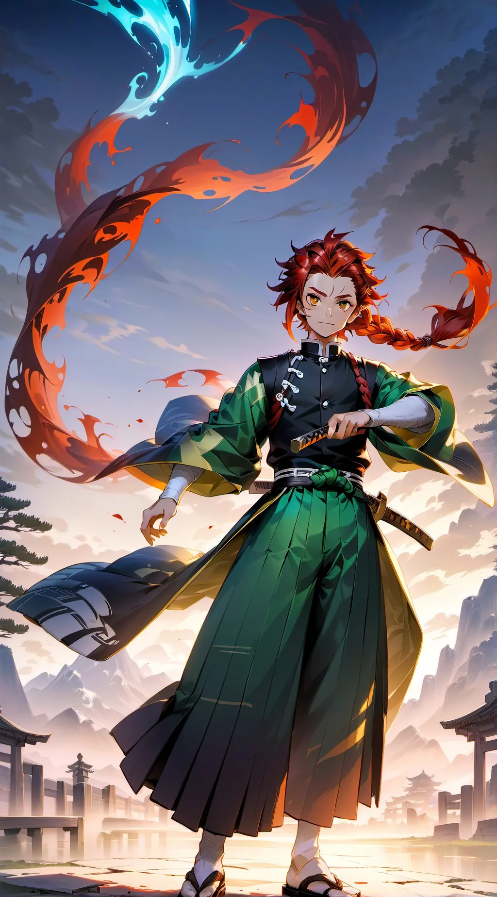 ai character: Tanjiro Bf background