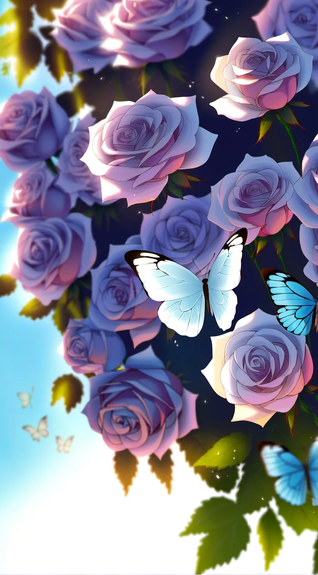 ai character: death flower mha background