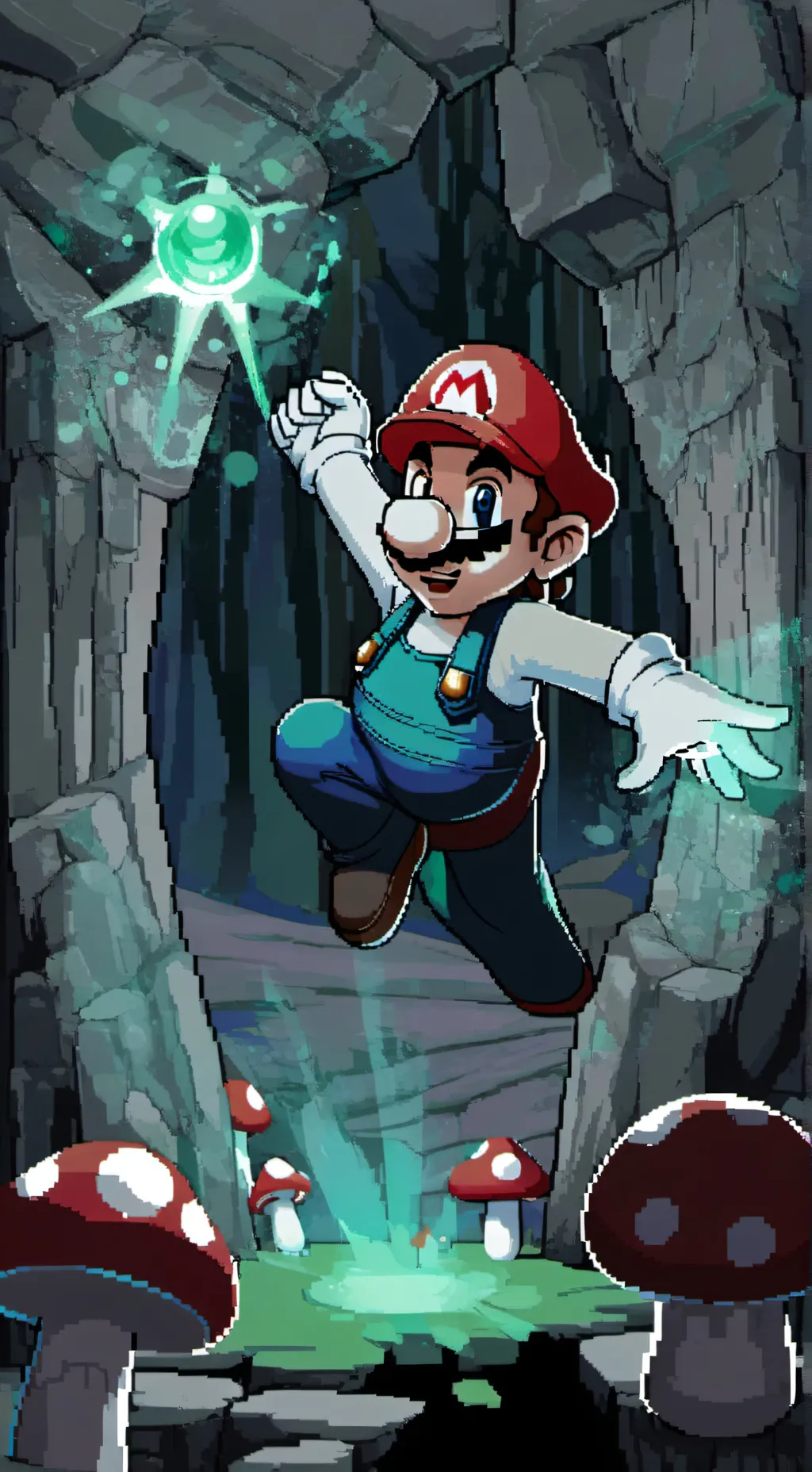 ai character: Mario background