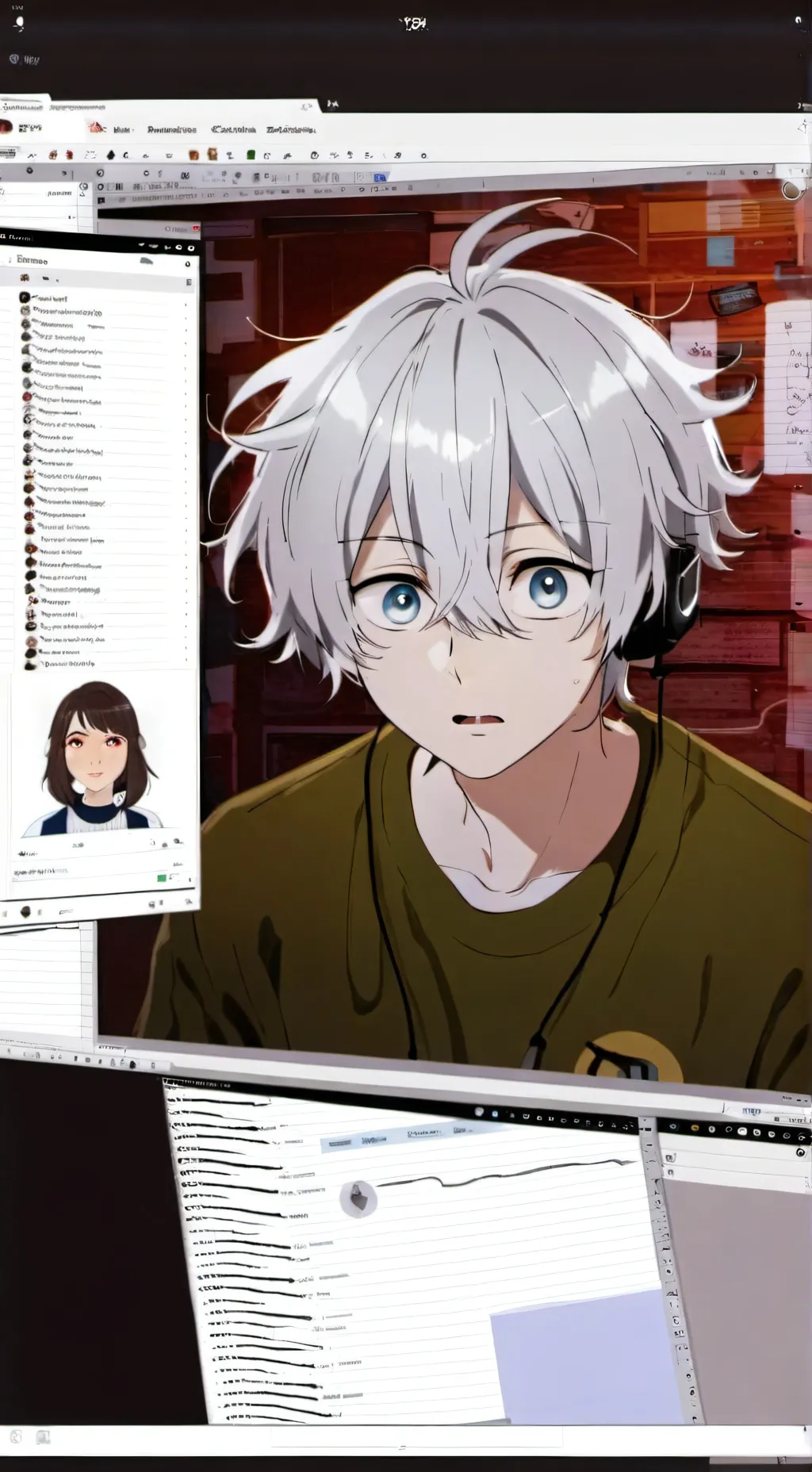 ai character: Looey x Shelly background