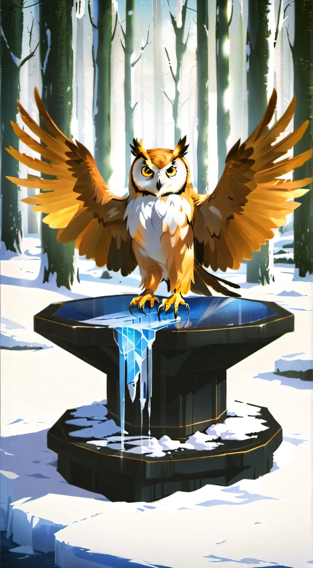 ai character: suniela owl background