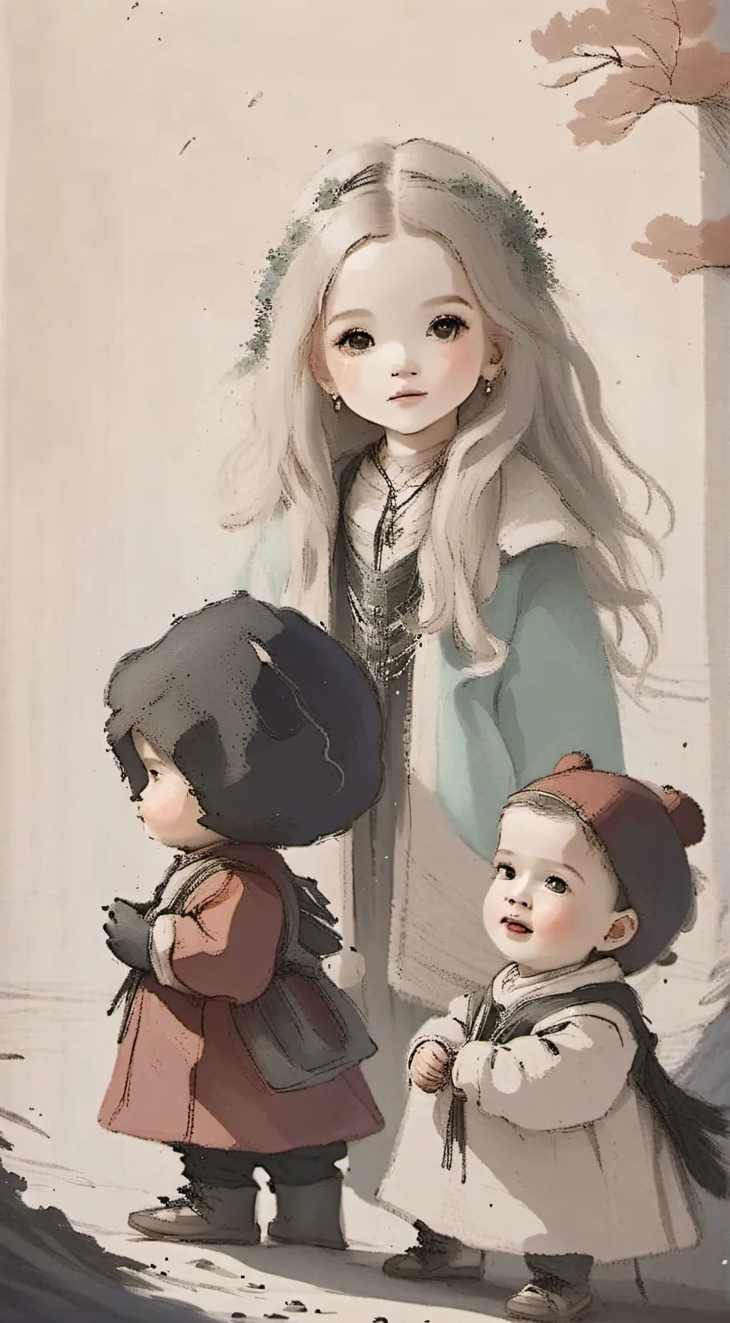 ai character: Your 3 kids background