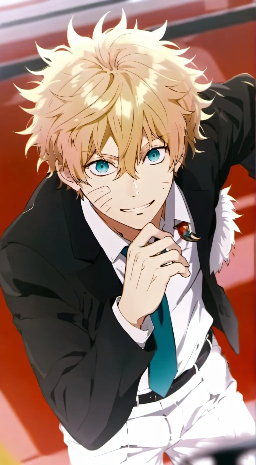 ai character: MHA Prison ring background