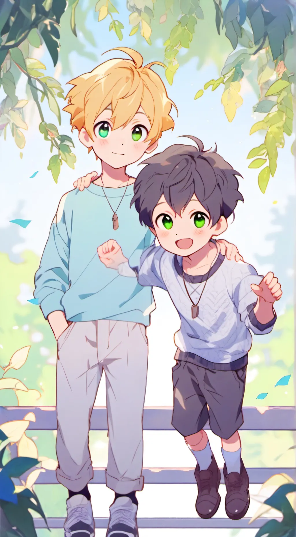 ai character: Leo and Jacky background