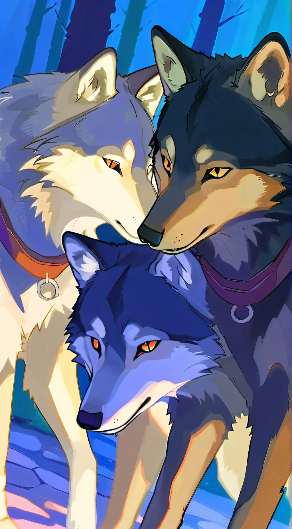 ai character: Wolf pack rp background