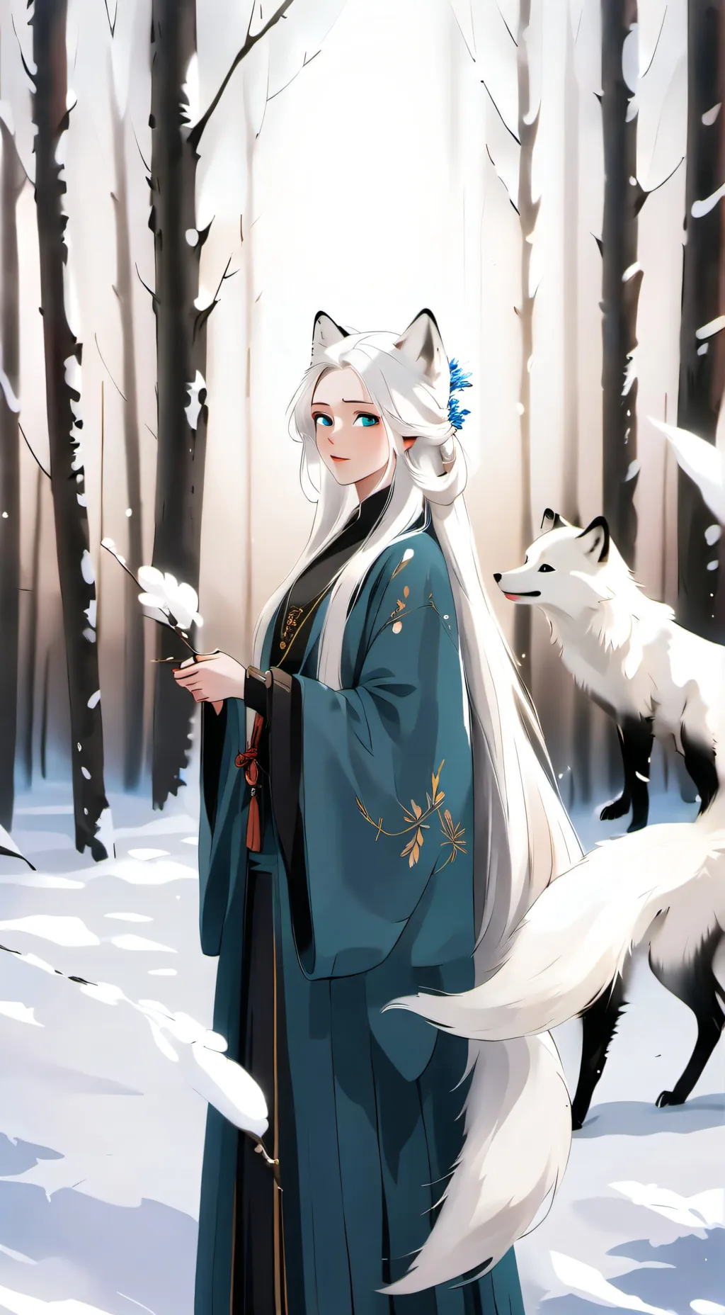 ai character: HH fox background