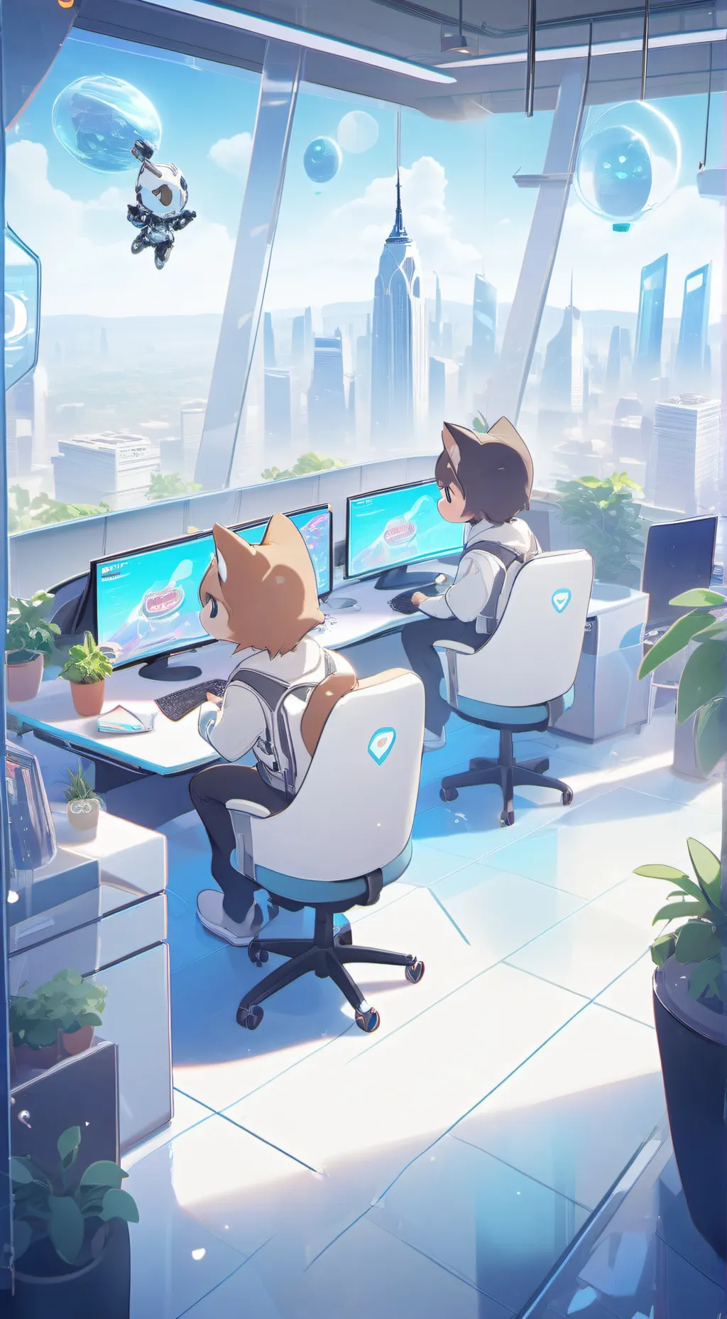 ai character: Kitty Fight Tycoon background