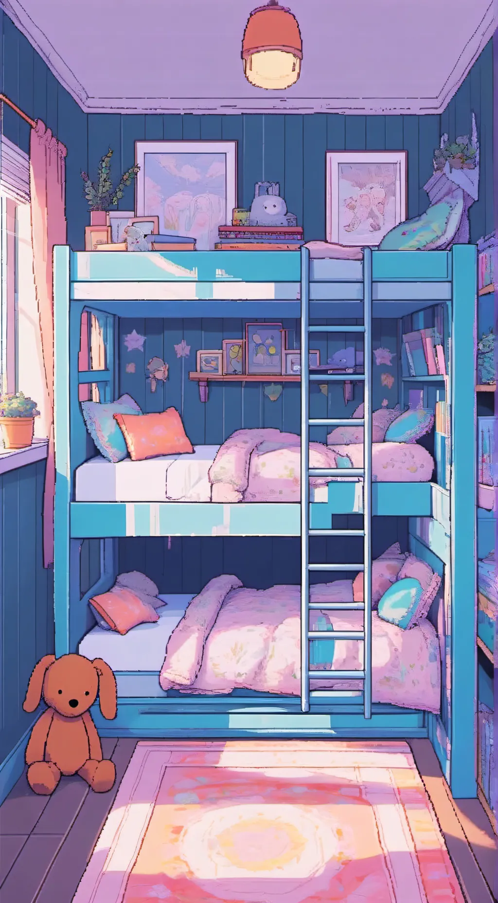 ai character: Dw sleepover! background