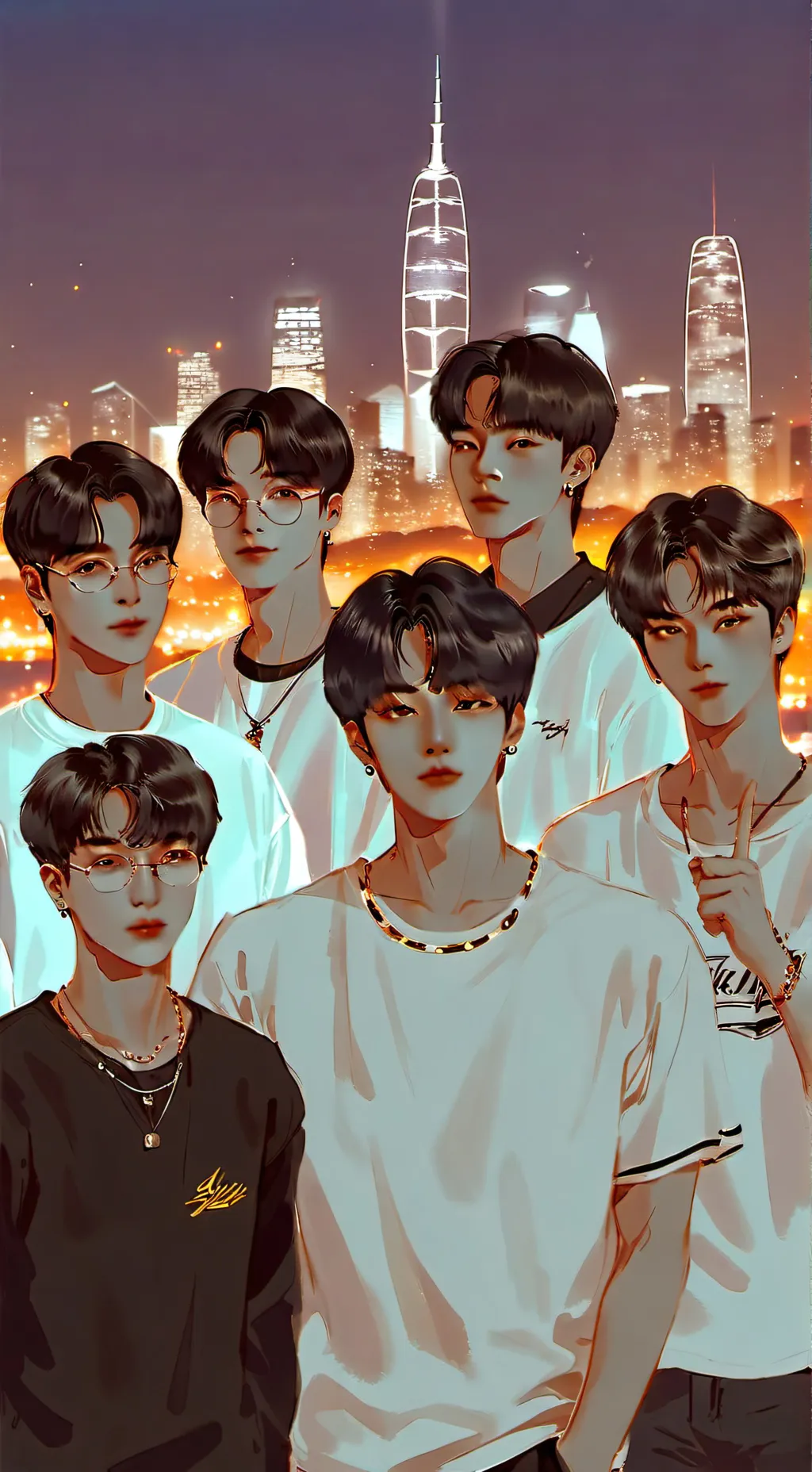 ai character: Stray kids -_- background