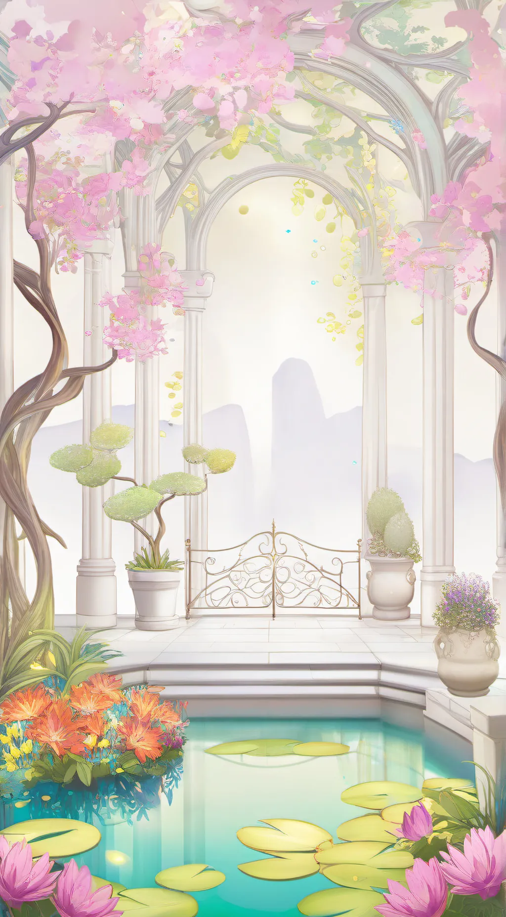 ai character: Grow a garden :D background