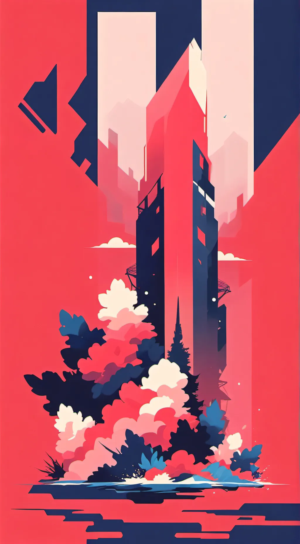 ai character: Iced cave  background