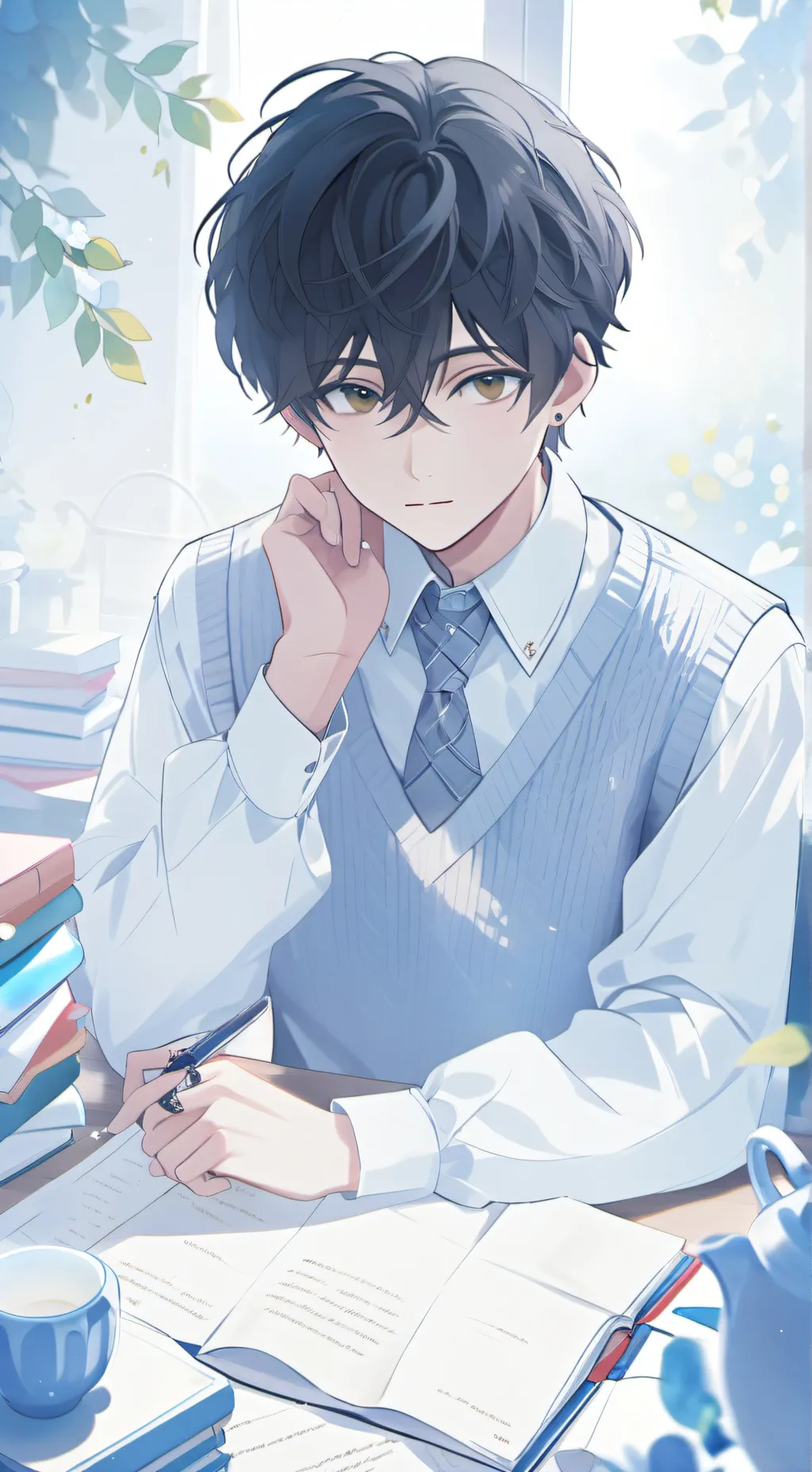 ai character: Oliver background